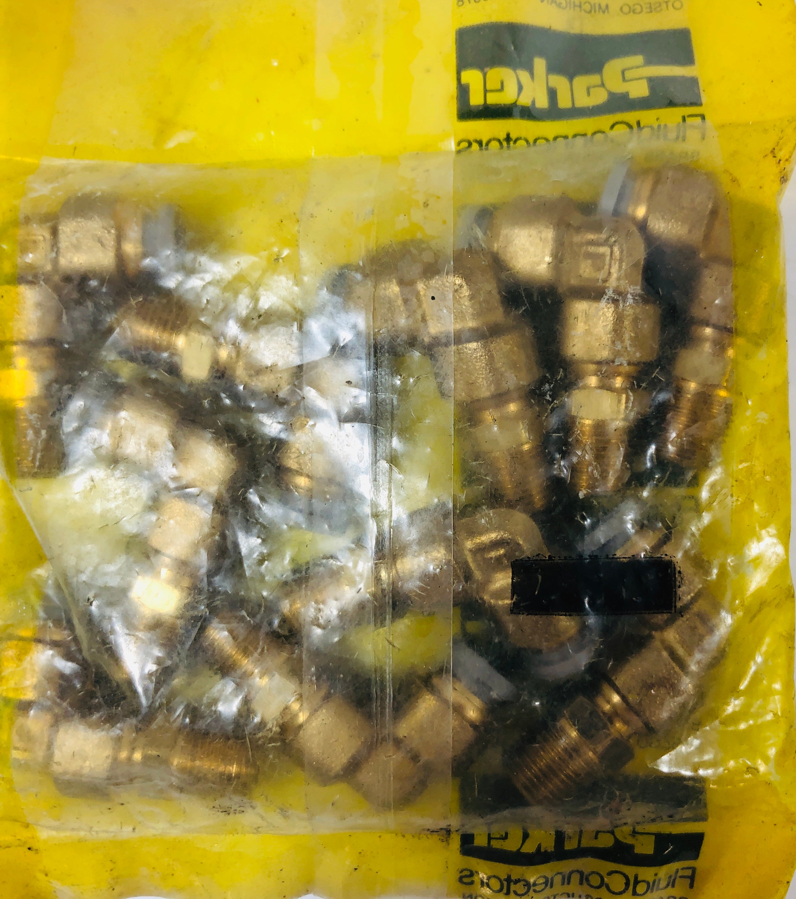 Parker Fluid Connectors 2P629 Brass Male Swivel Elbow - Lot of 10