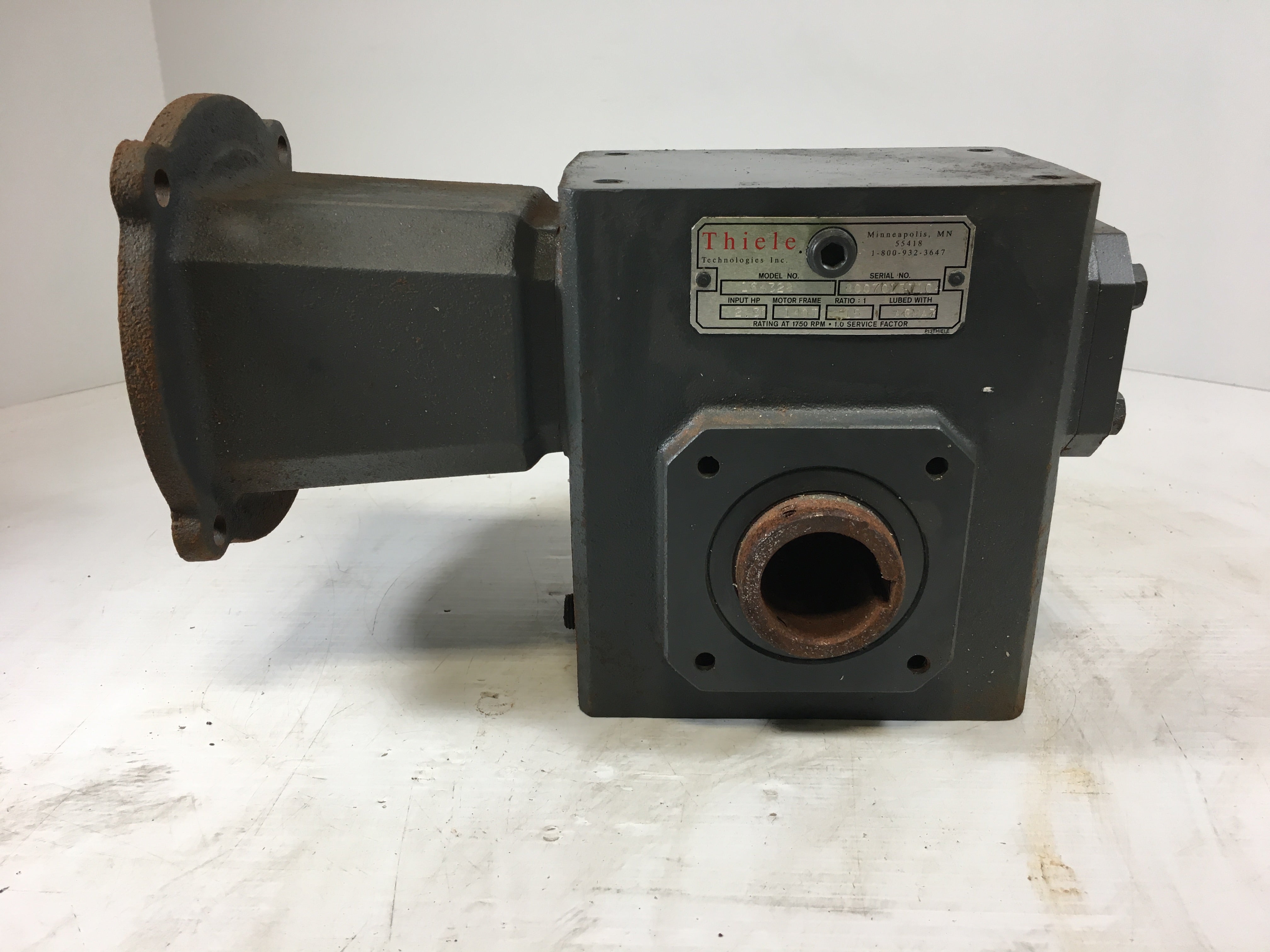 Thiele Technologies 164328 Worm Speed Reducer 2.30 HP