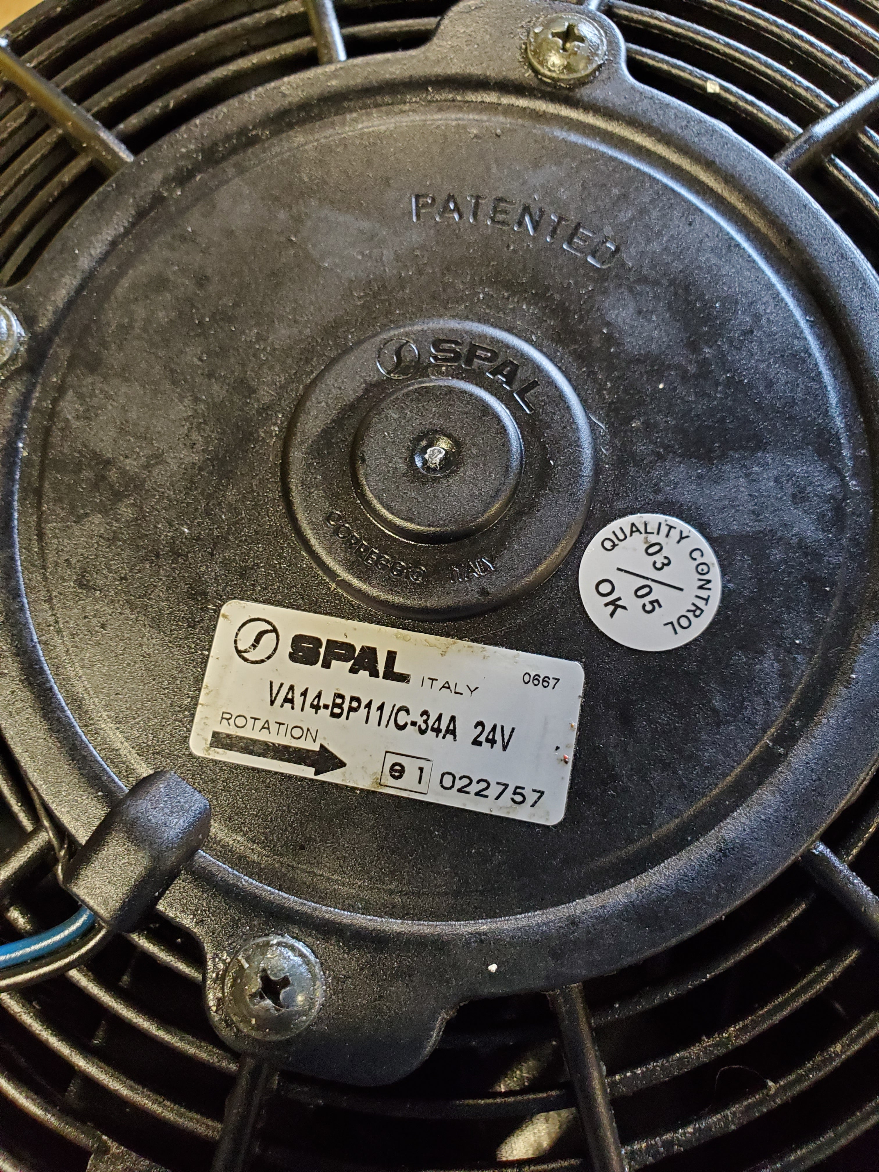 Hydac SA OK-ELD1H Cooling System Fan 3.1/24V/1/S P Max 16 Bar Code 3083596