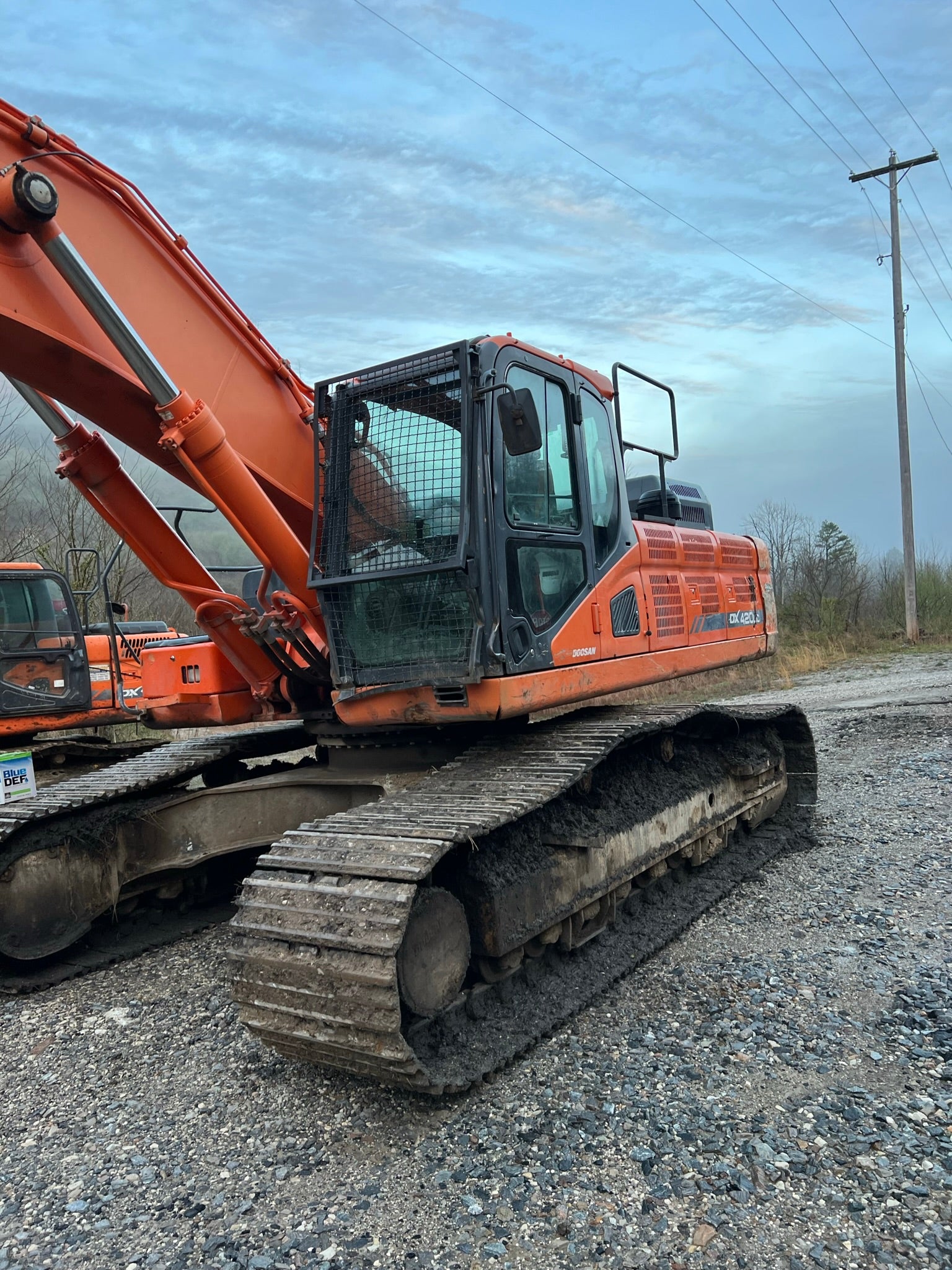 Doosan Excavator Shear DX420LC-5 with Fortress 75 Shearhead Attachment FS75105P
