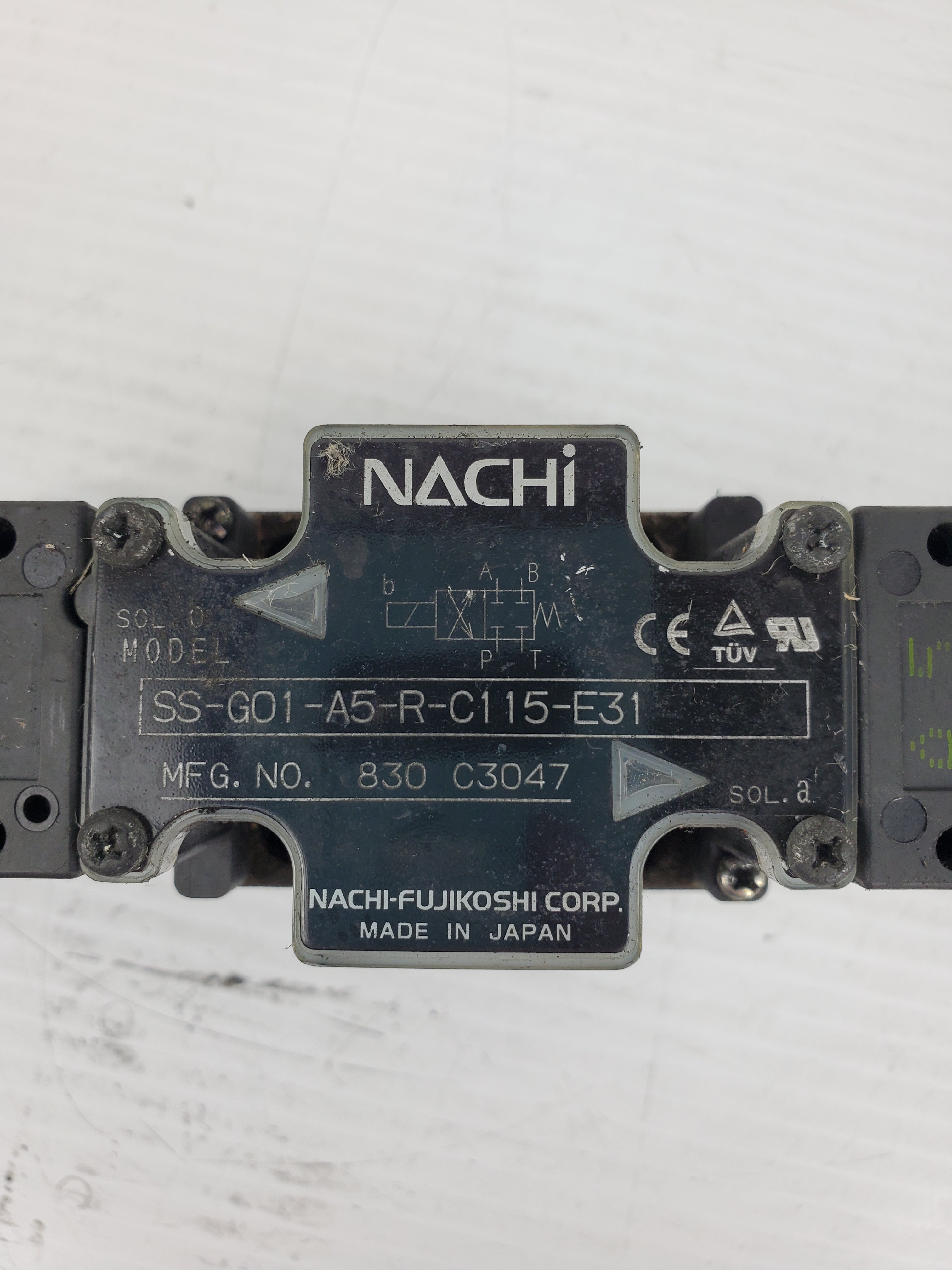 Nachi Fujikoshi Corp SS-G01-A5-R-C115-E31 Solenoid Valve 830 C3047