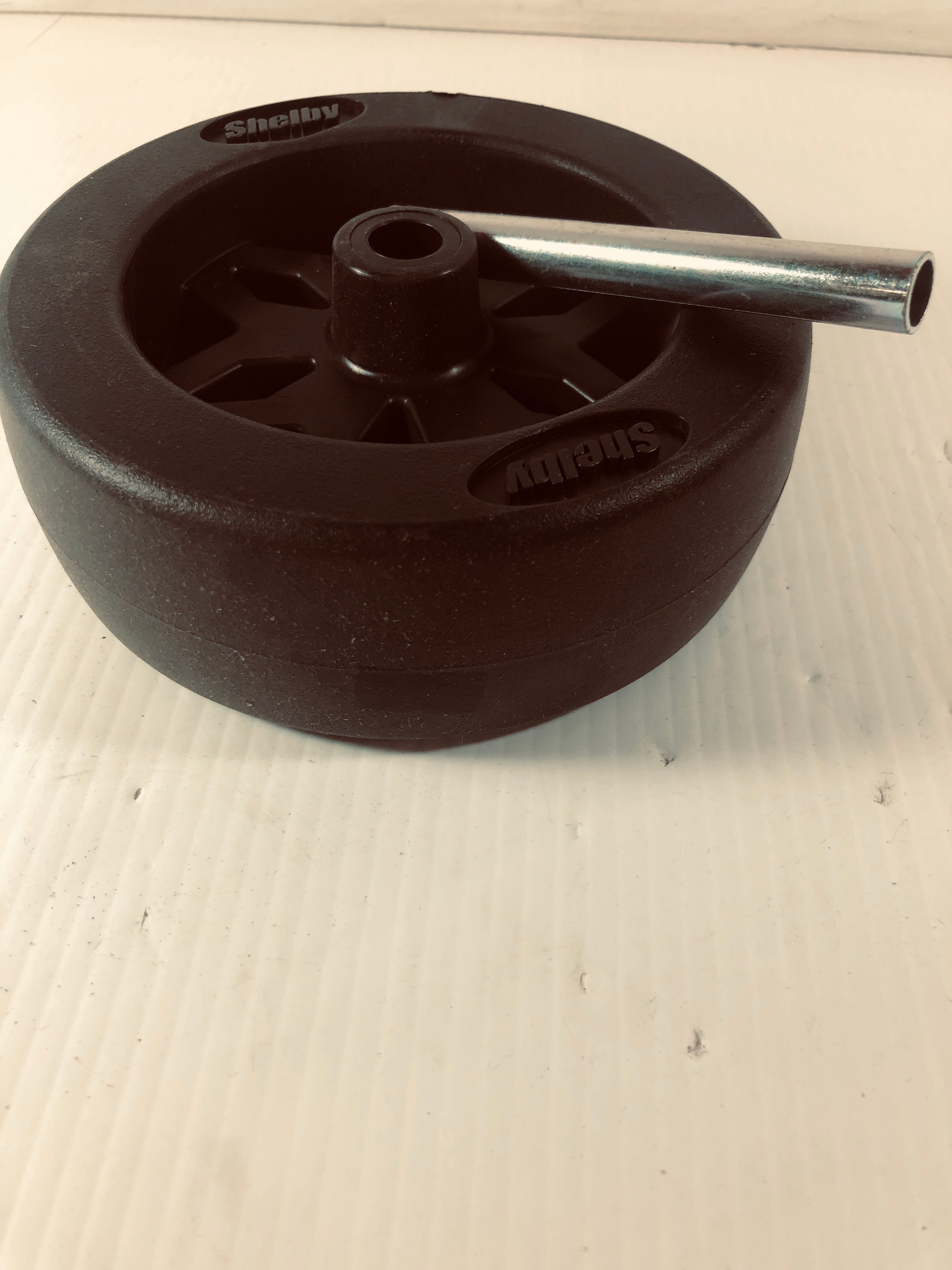 Shelby 6"x2" Plastic Diamond Spoke Trailer Dolly Wheel w/ Axle Bearing 1/2" Bore