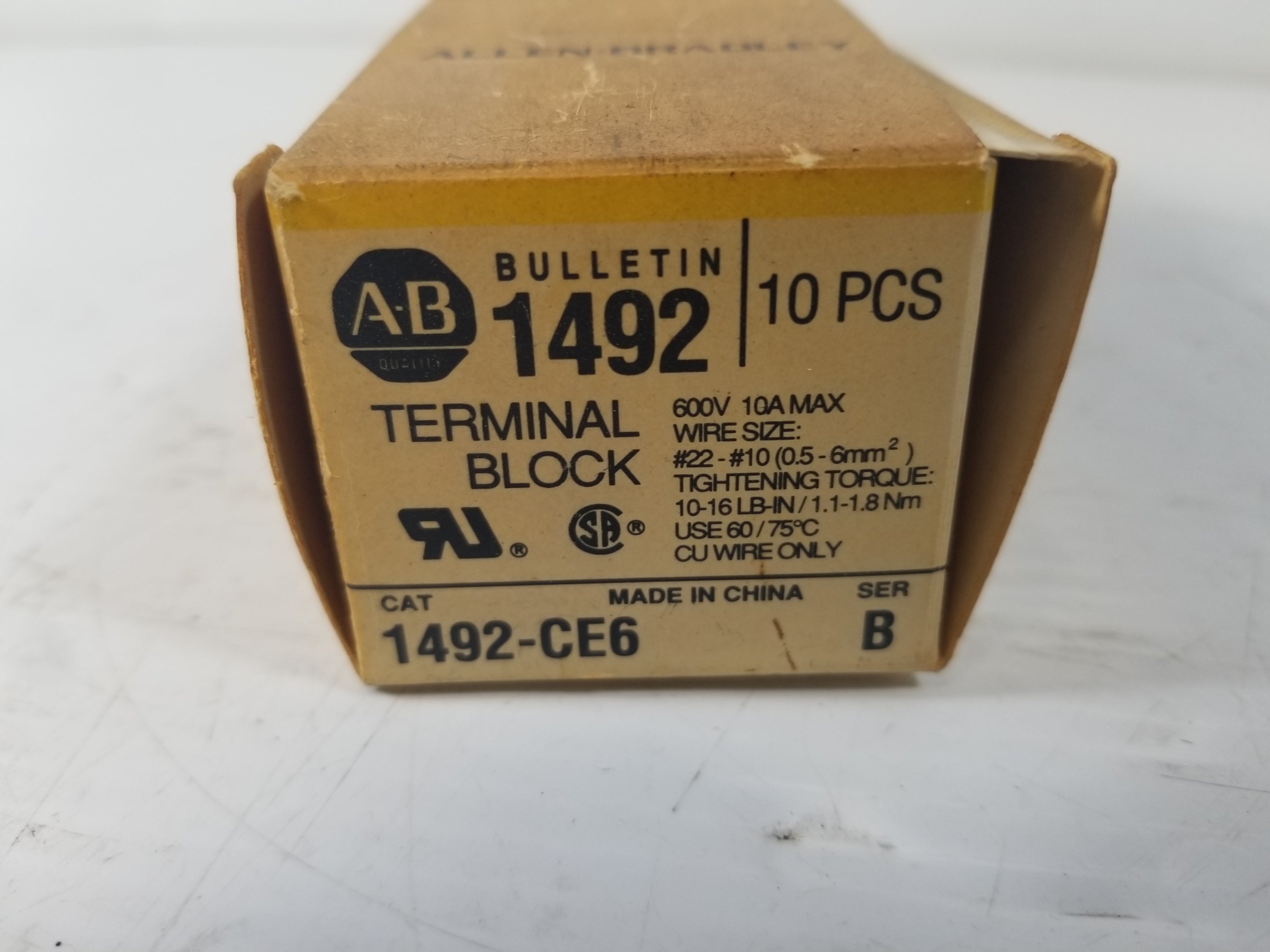 Allen-Bradley 1492-CE6 Terminal Block - Lot of 10
