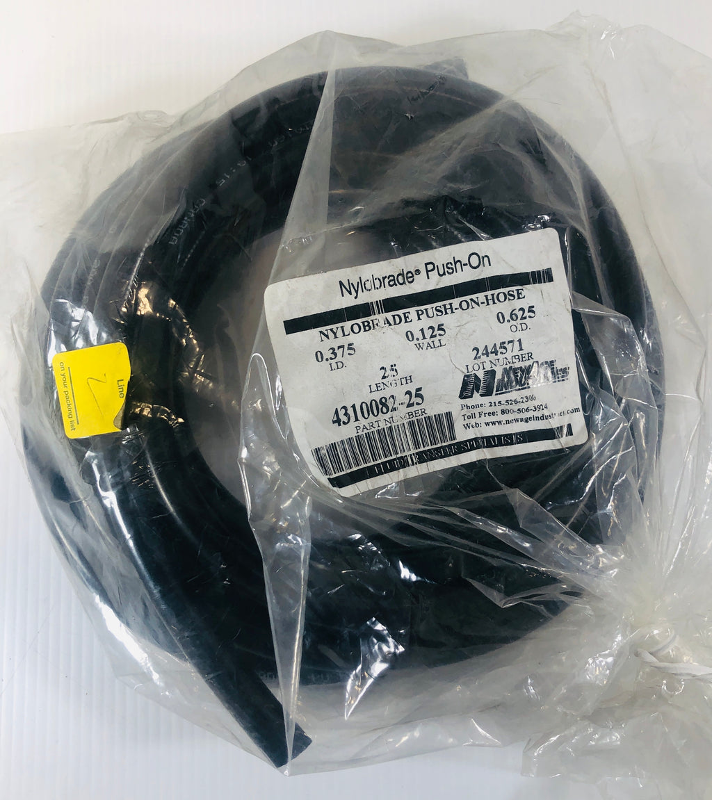 Nylobrade PushOn Hose 25 Feet .375 ID .125 Wall .625 OD 431008225