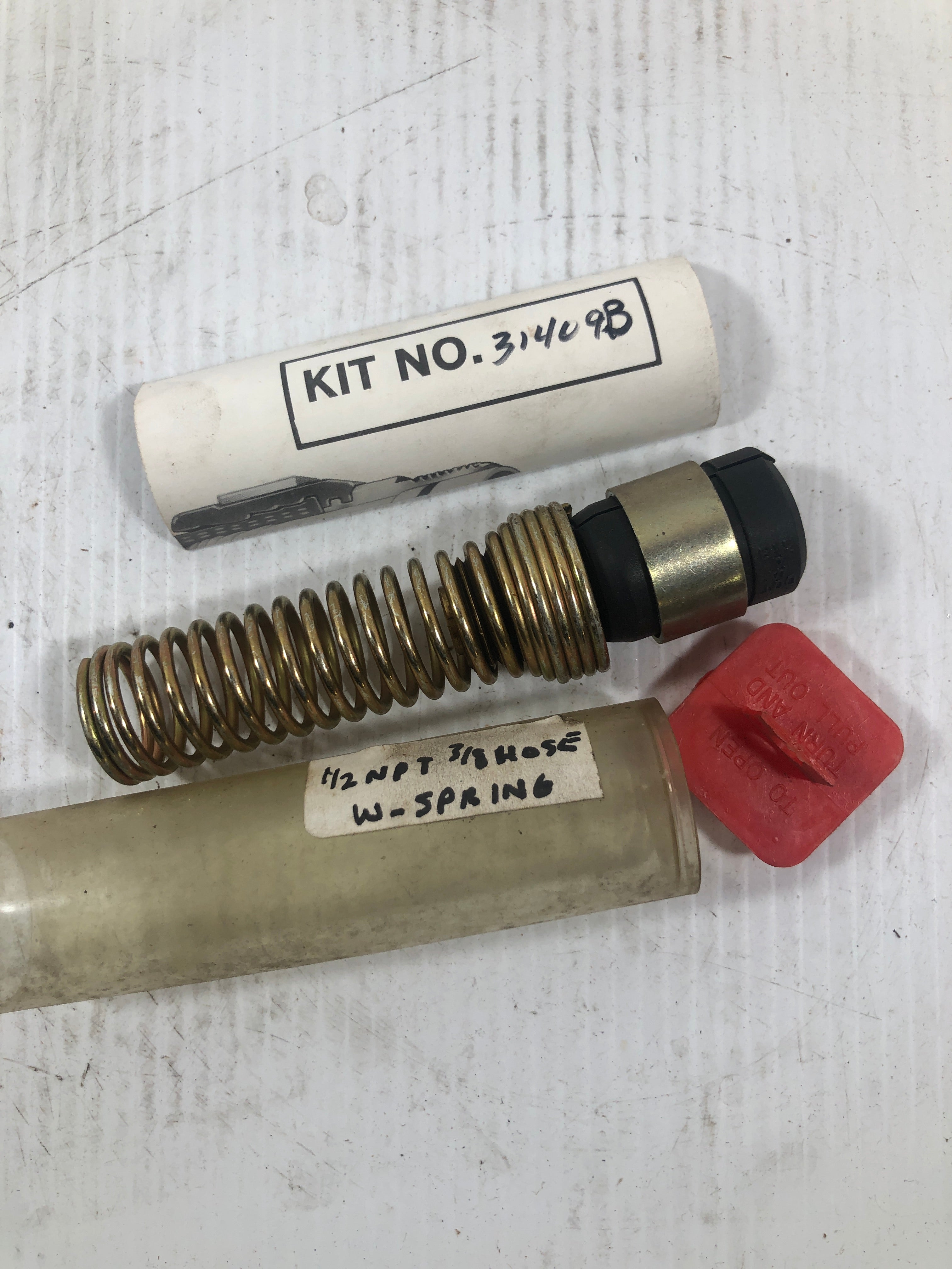 31409B 1/2 NPT 3/8 Hose with Spring