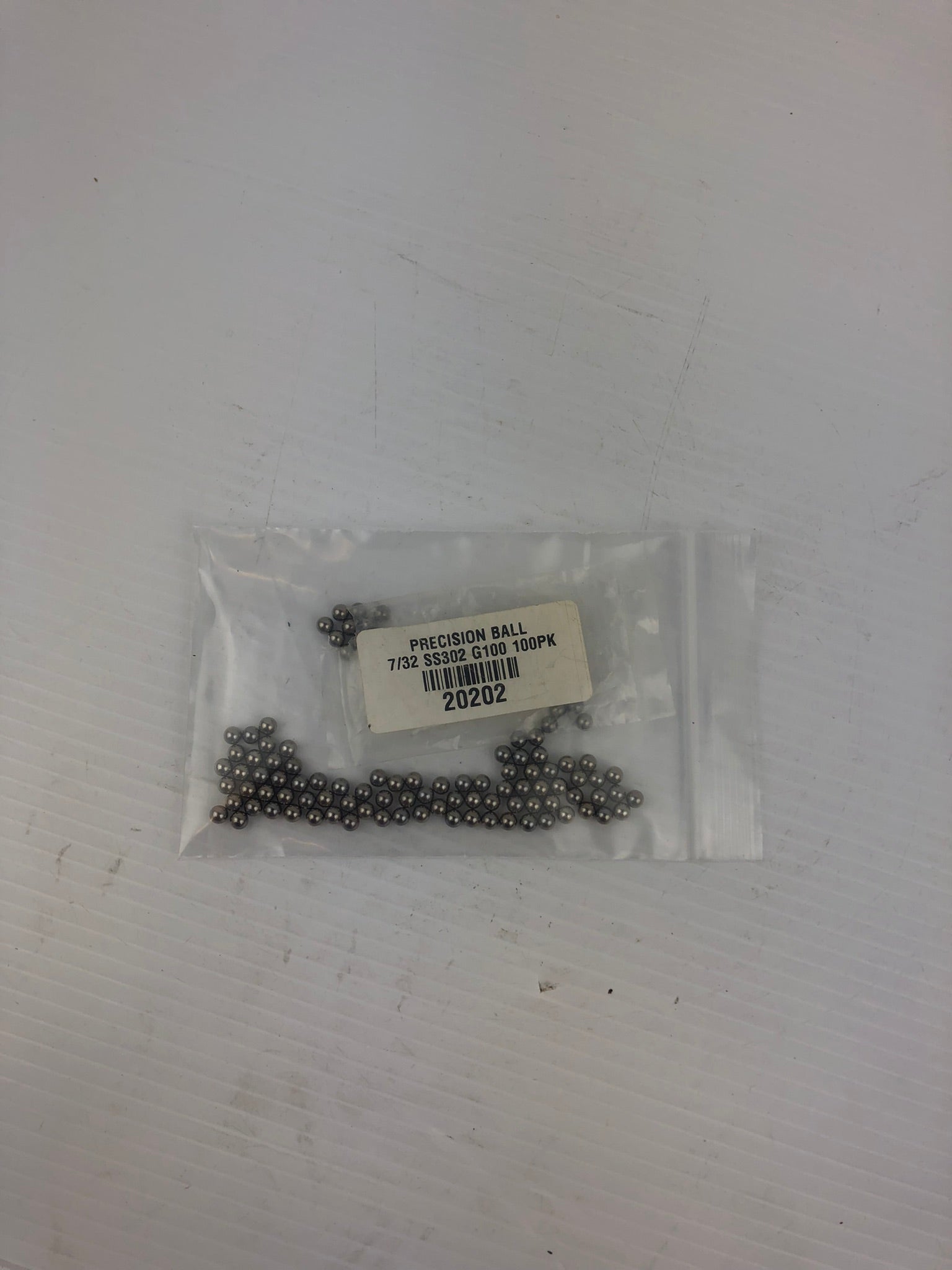 Precision SS302 G100 Ball Bearings 7/32 20202 (Pack of 100)