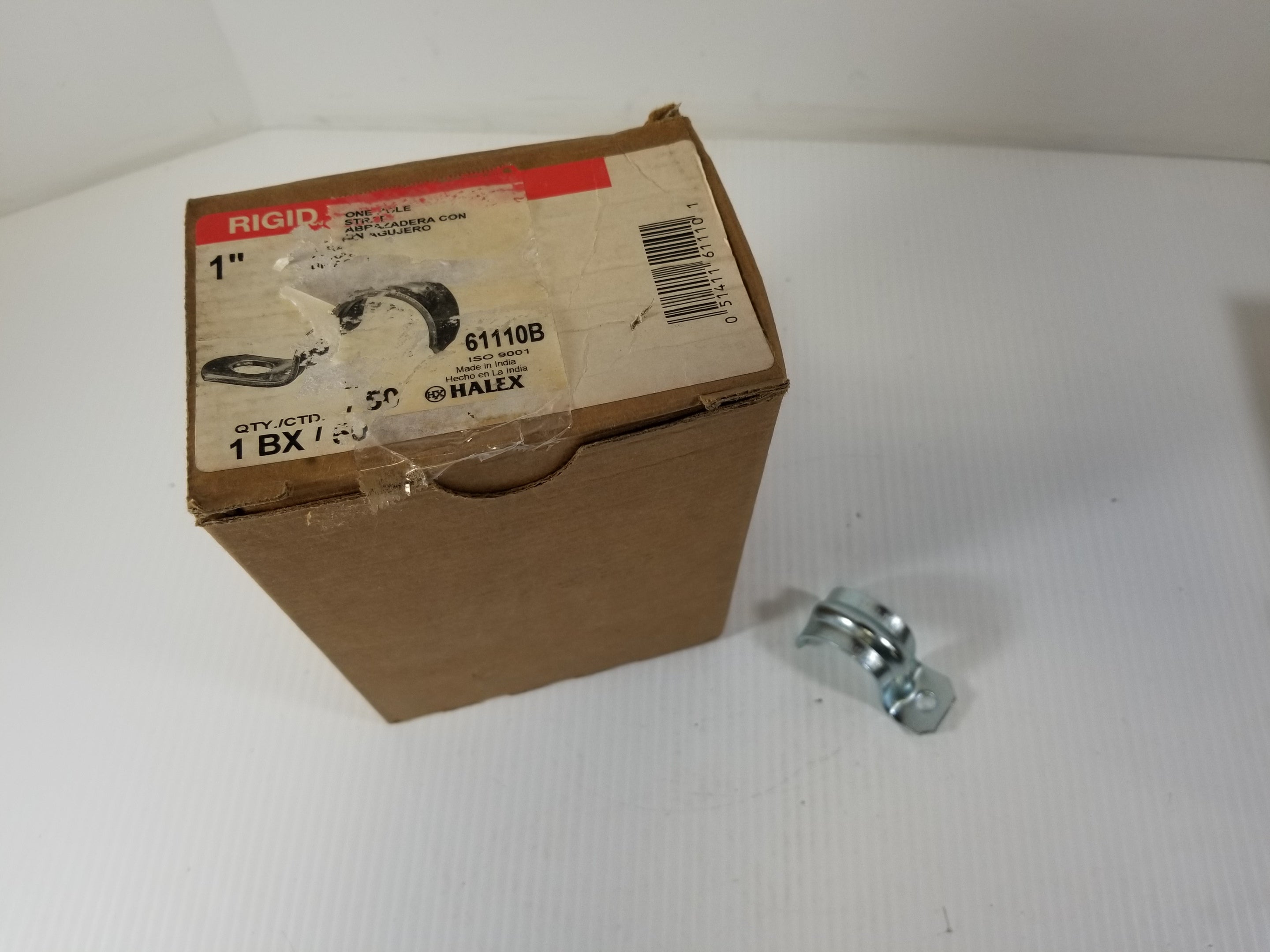 Rigid 61110B 1" Conduit One-Hole Strap Box of 30