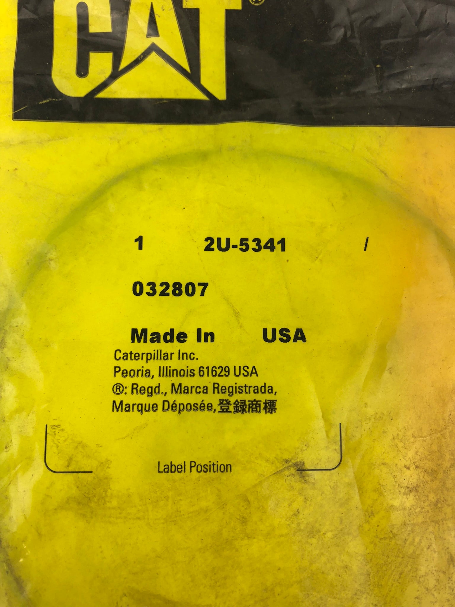 CAT 2U-5341 Seal O-Ring Caterpillar 095-1675 (315-A 315-A L 317 N 317-A 317-A N)