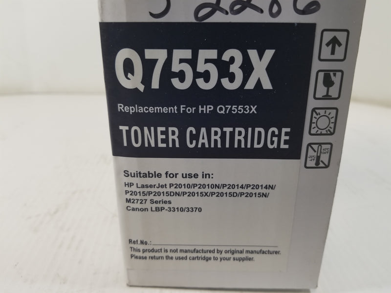 Premium Q7553X Black Toner Cartridge