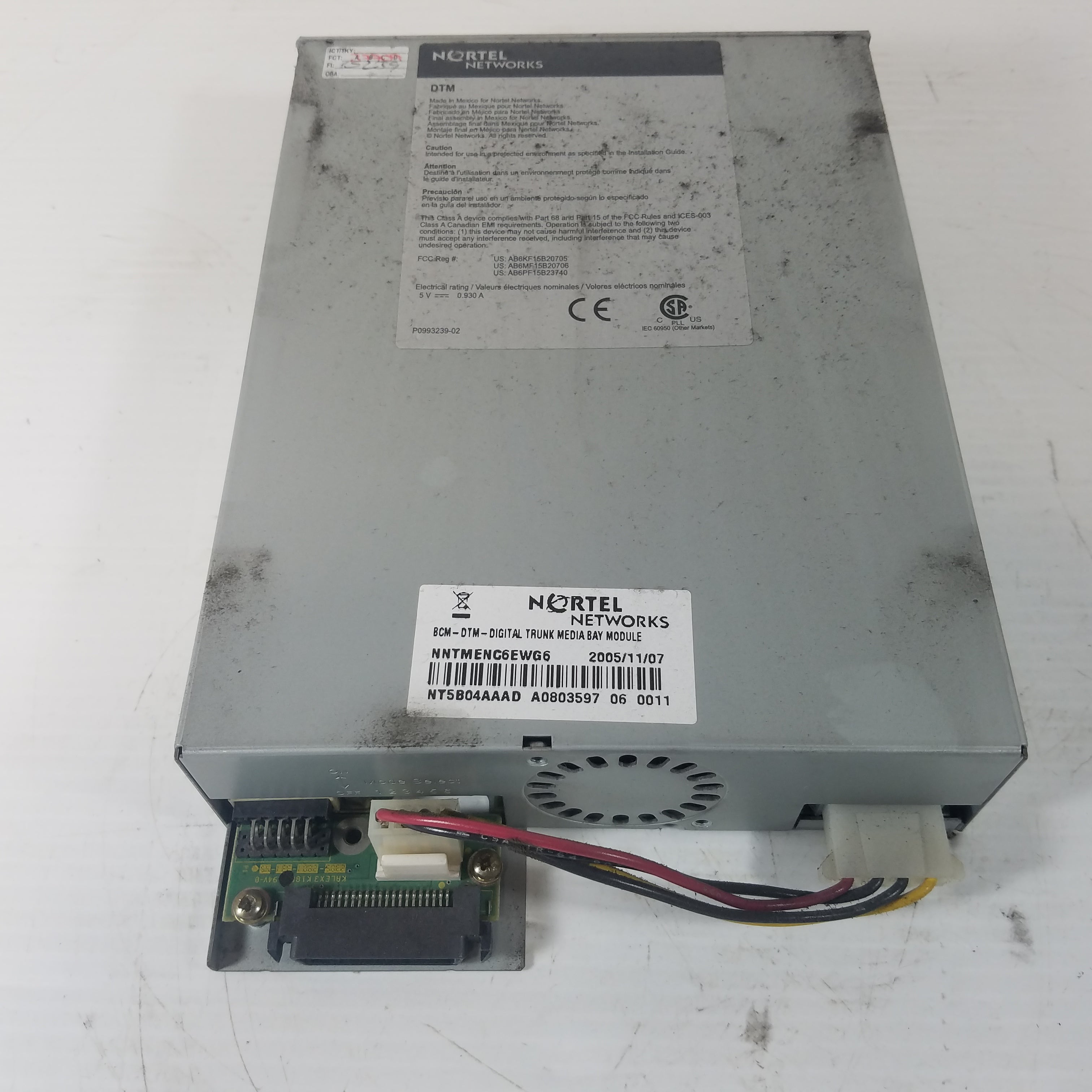 Nortel Networks DTM Digital Trunk Interface NT5B04AAAD