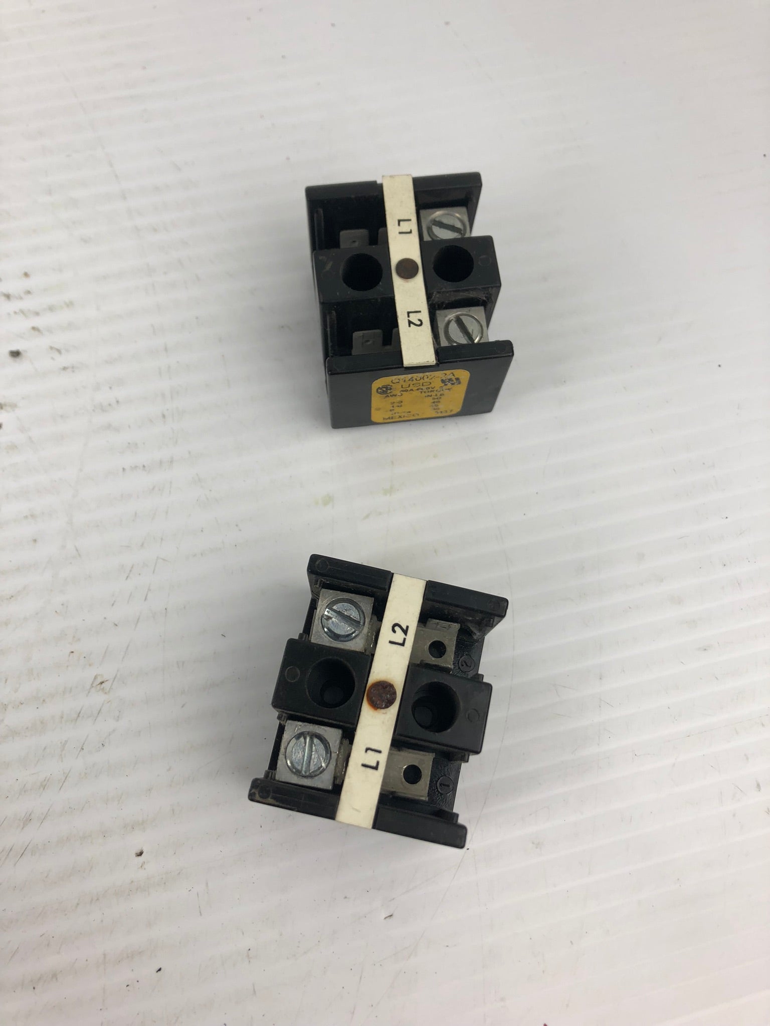 Cooper Bussmann Q14002-2A Terminal Block 60A-600V - Lot of 2