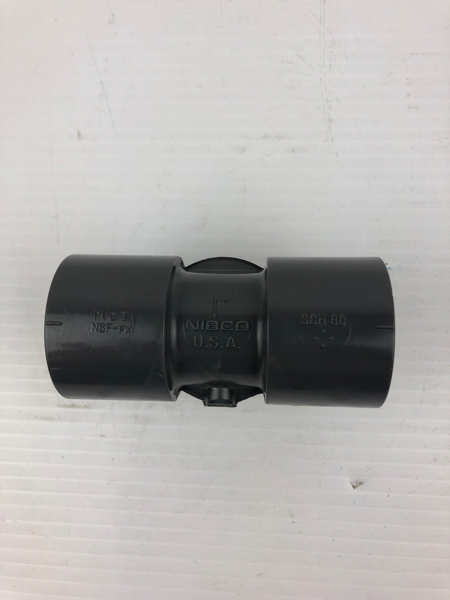 NIBCO PVC T Fitting SCH 80 1" Tee Socket PVCI Gray