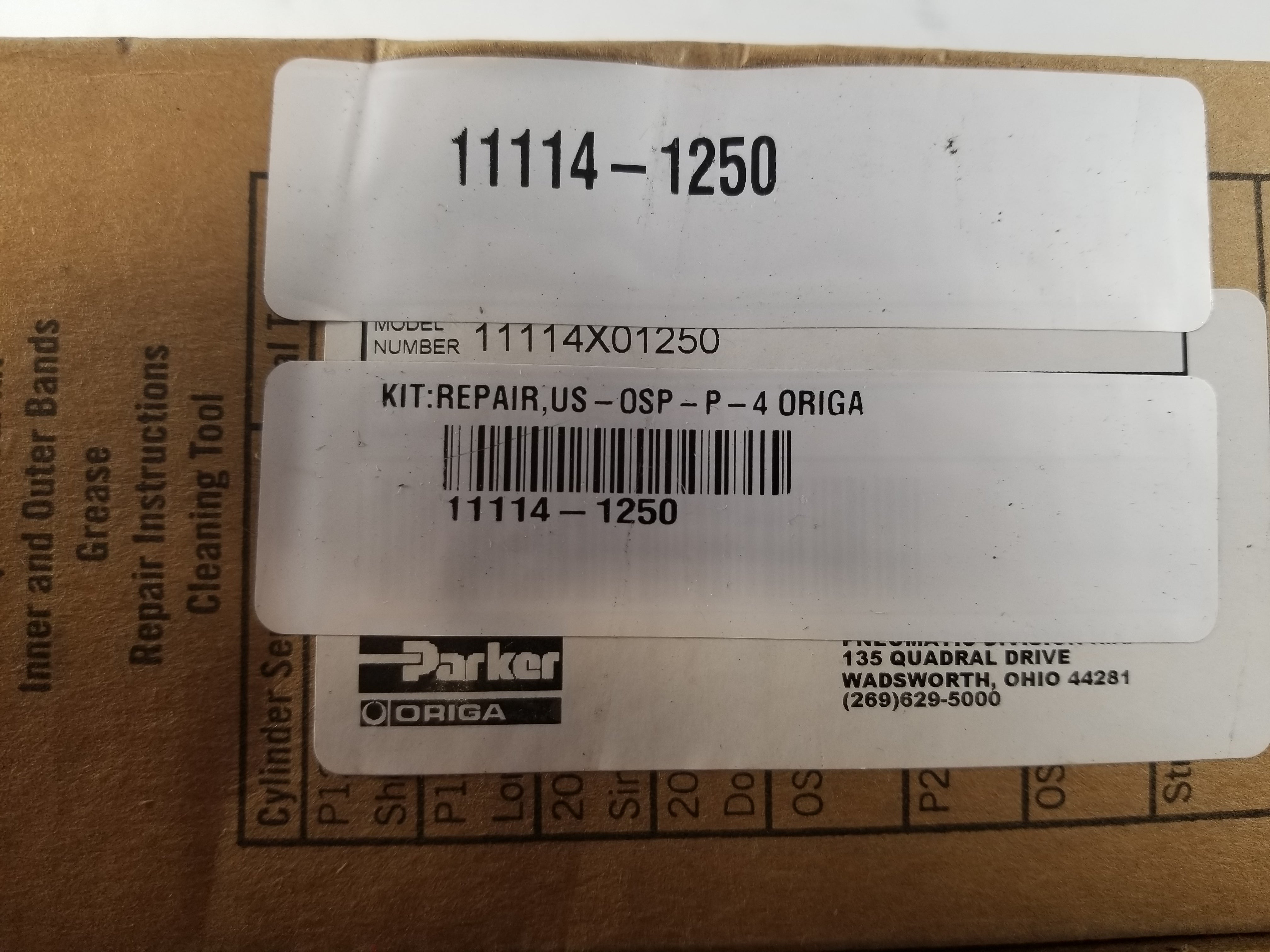 Parker 11114X01250 Repair Kit