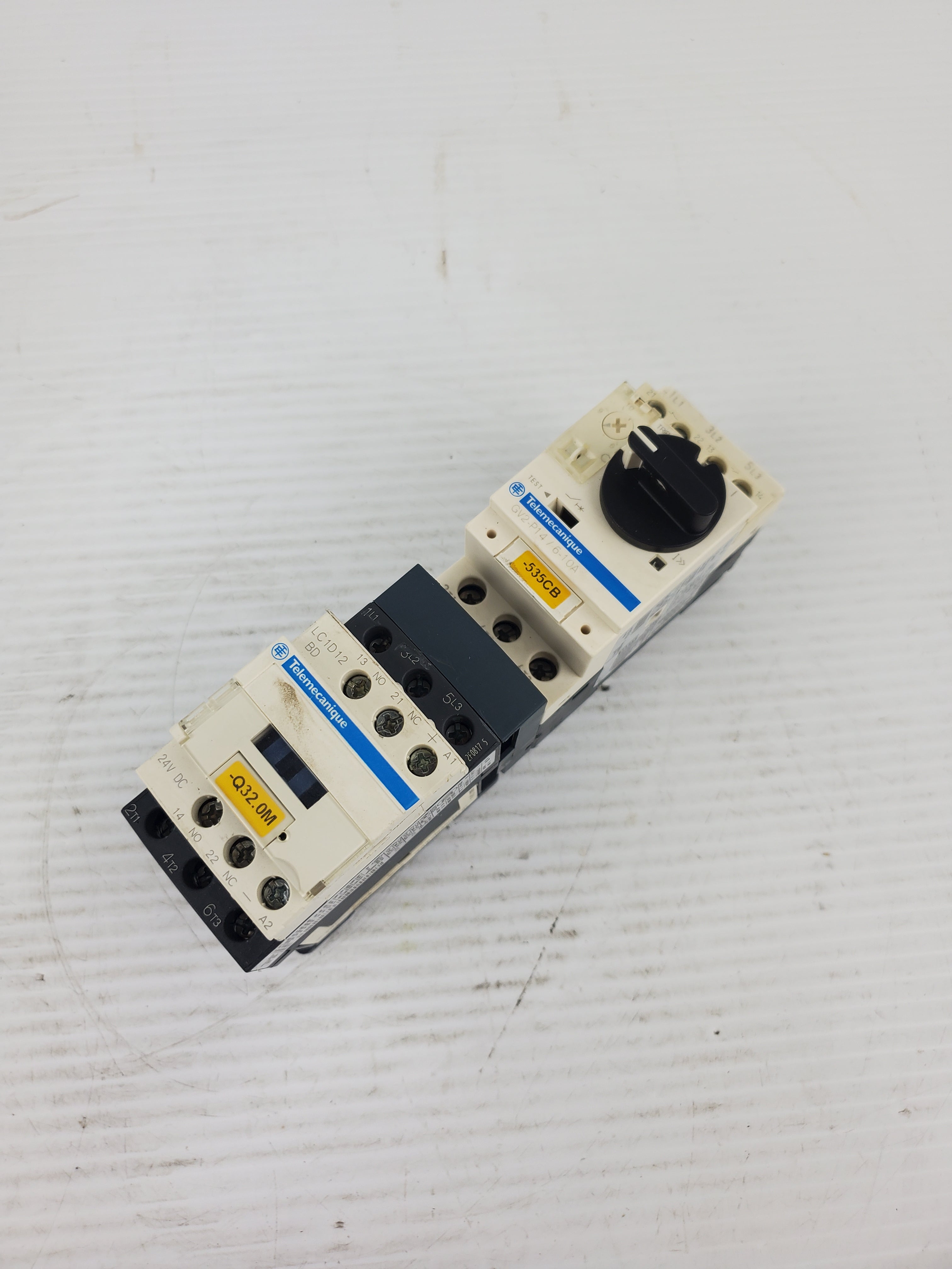 Telemecanique GV2-P14/6-10A Motor Circuit Breaker with LC1D12 Contactor