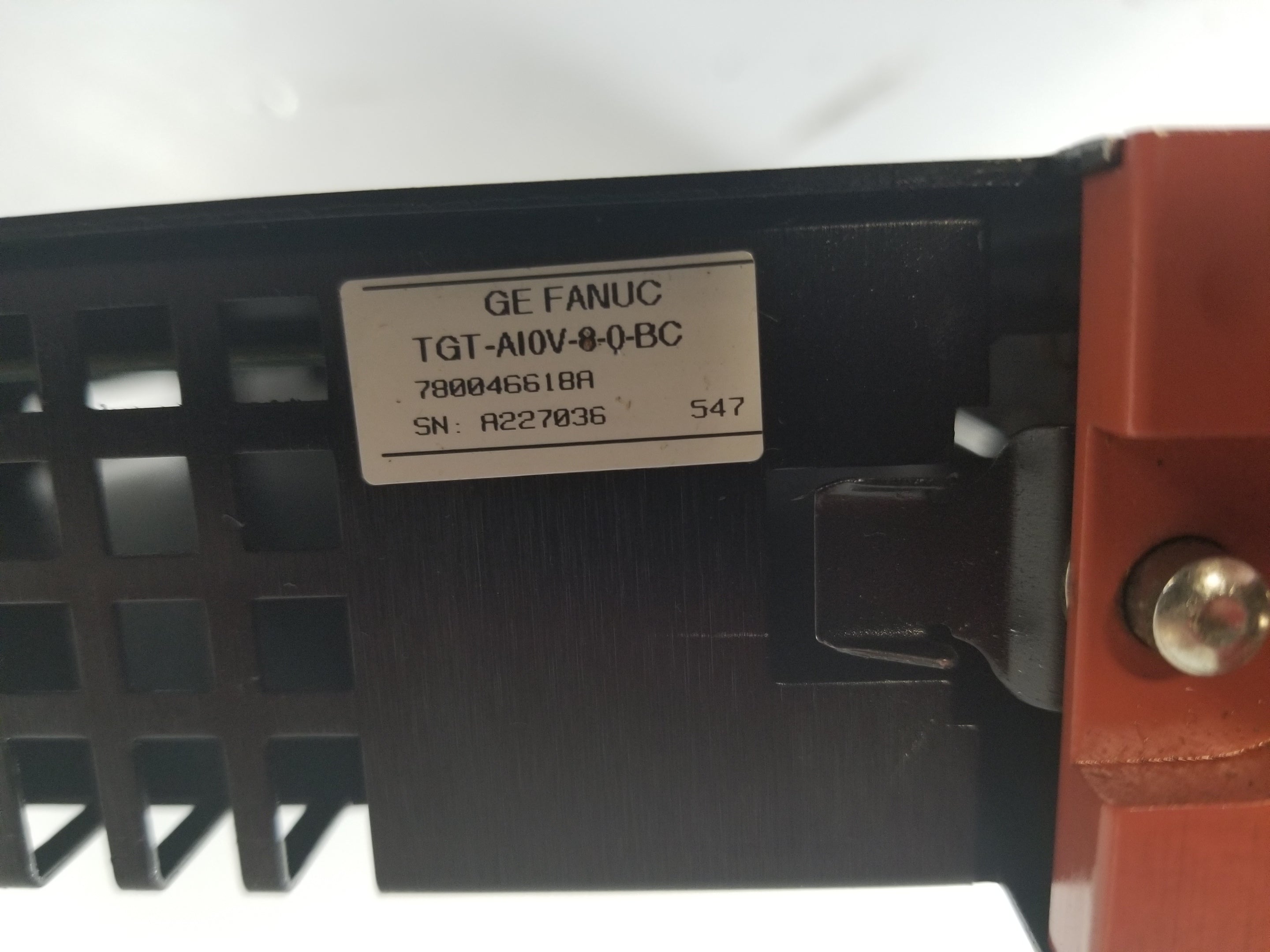 GE Fanuc TGT-A10V-8-0-BC Target Analog Module