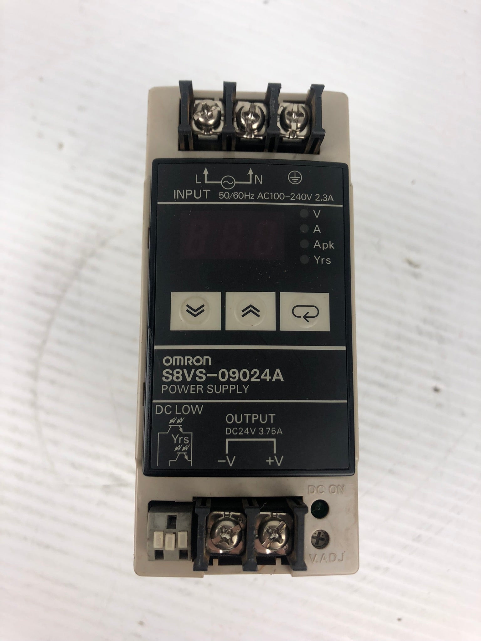 OMRON S8VS-09024A Power Supply Input 100-240VAC Output 24VDC