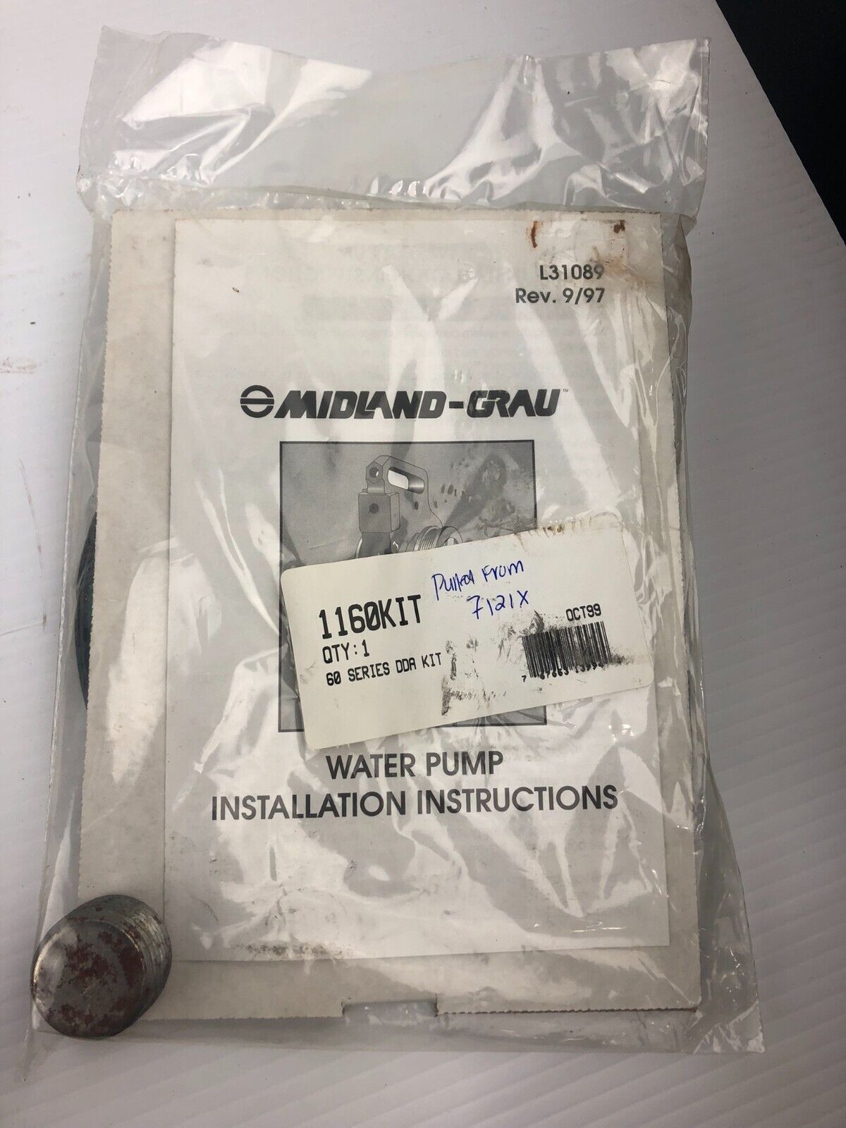 Midland 1160KIT 60 Series DDA Kit for Water Pump 7121X