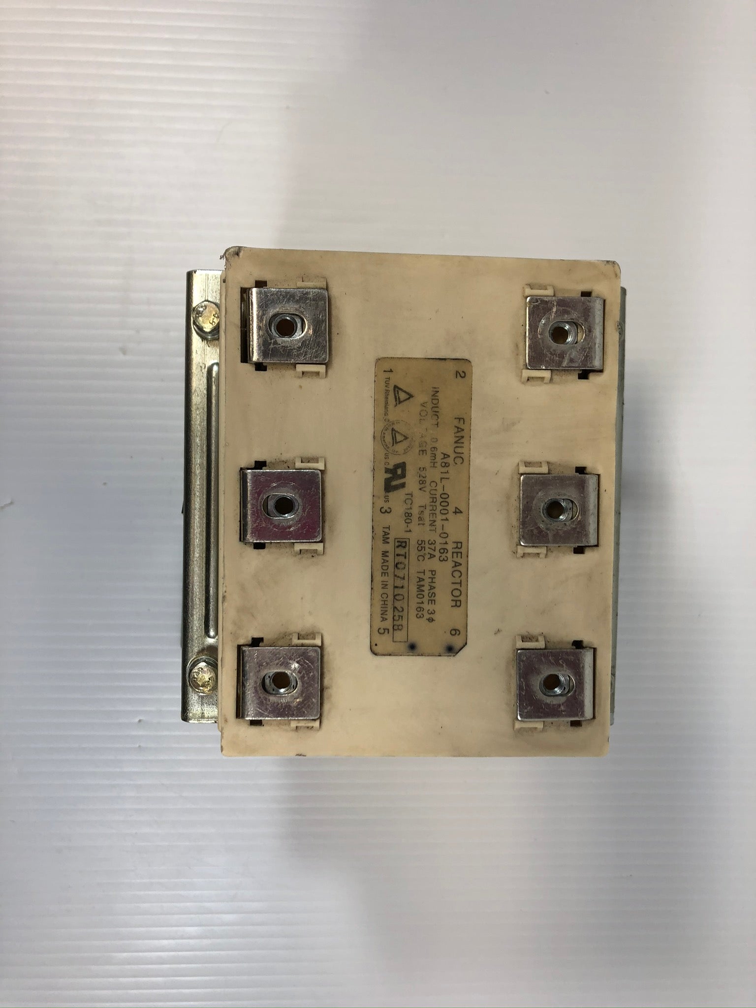 Fanuc A81L-0001-0163 Reactor 0.6mH 37A 3PH 528V