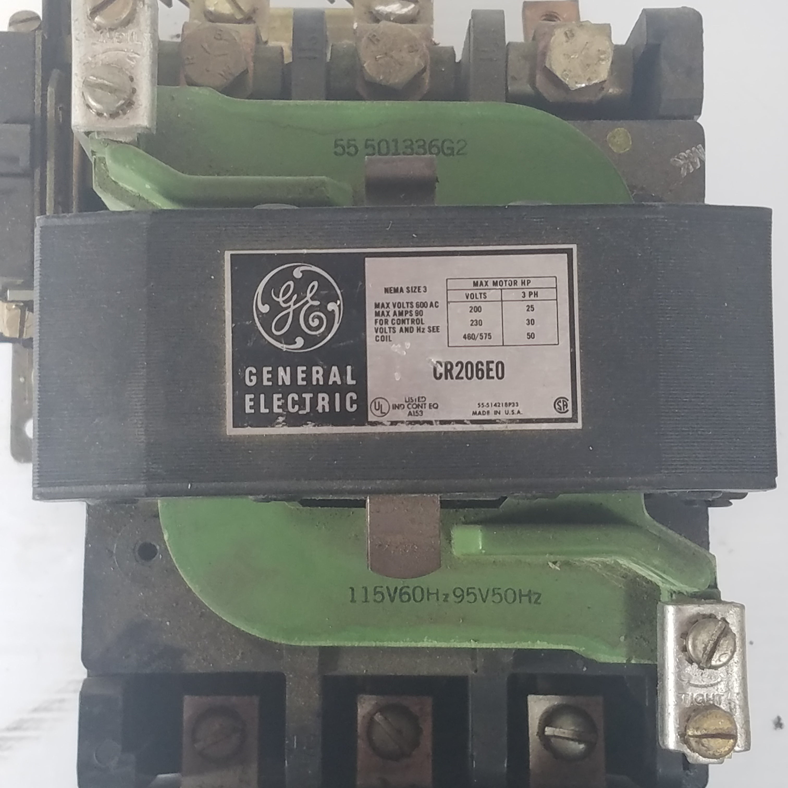 General Electric CR206E0 Contactor Control