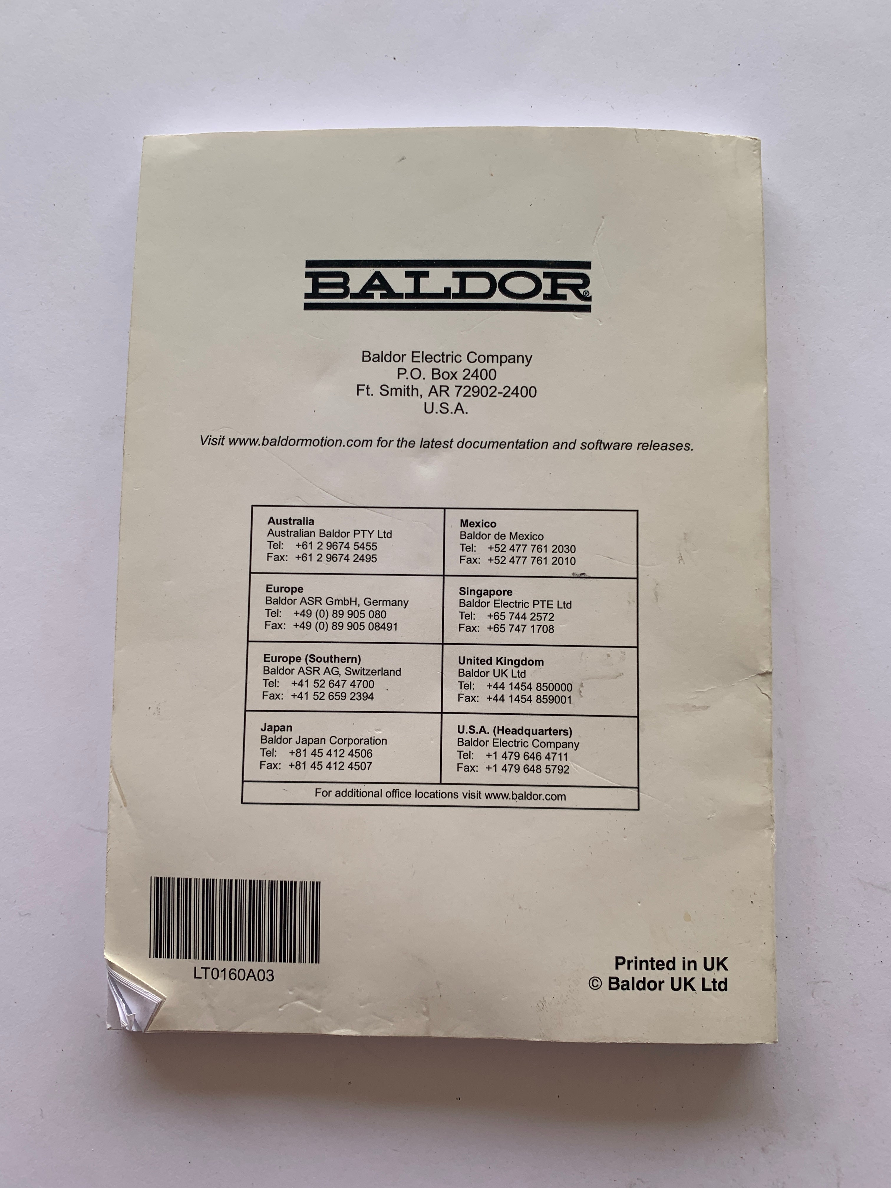Baldor MN1902 LT0160A03 FlexDrive II Installation Manual