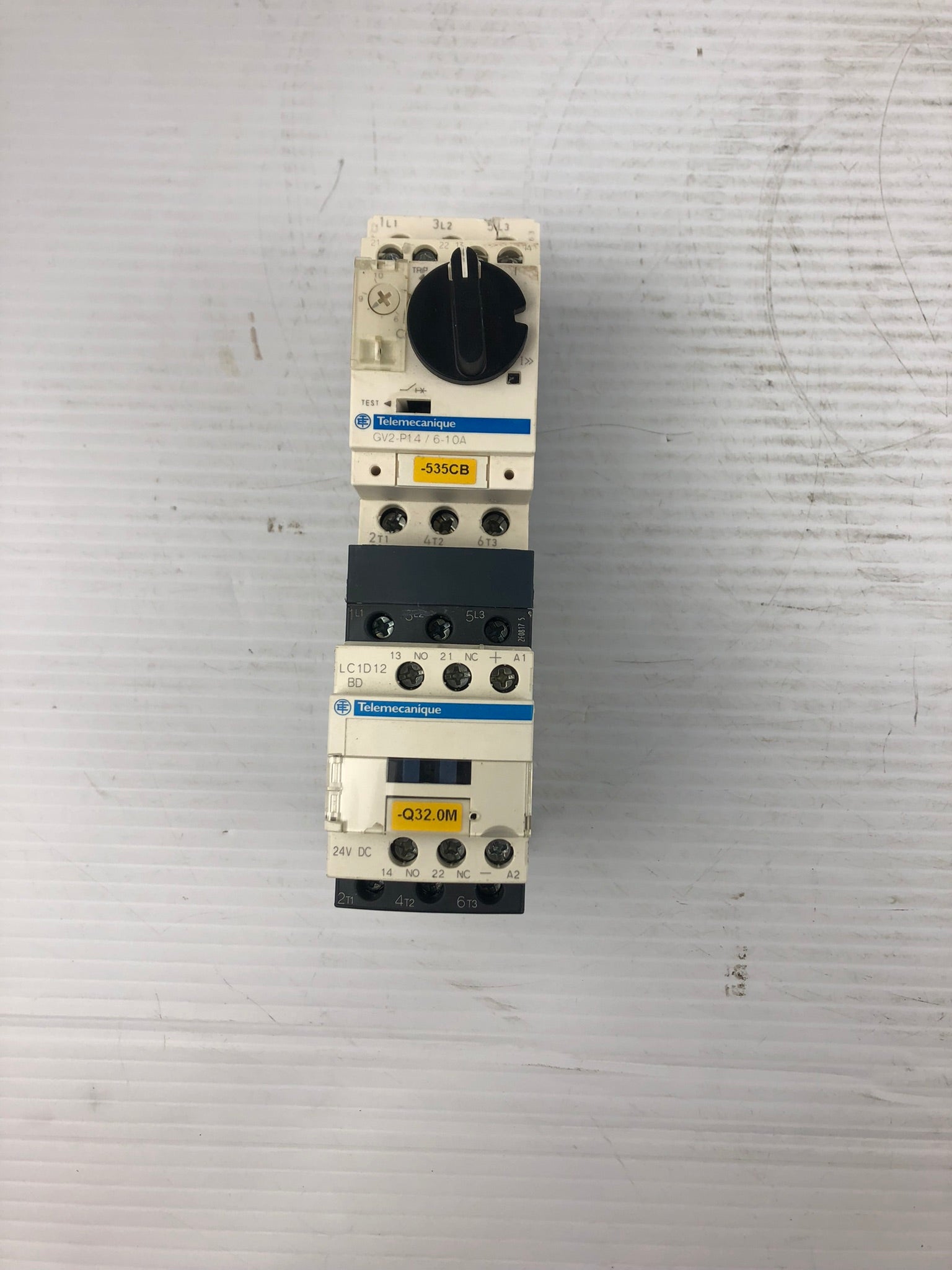 Telemecanique GV2-P14/6-10A Motor Circuit Breaker with LC1D12 Contactor