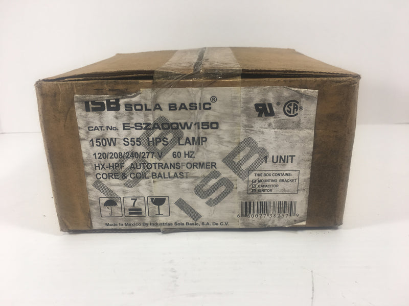 ISB Sola Basic Metal Halide Ballast E-SZADOW150