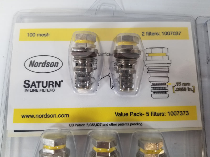 Nordson 1007373 Saturn In Line Filters (Lot of 9)