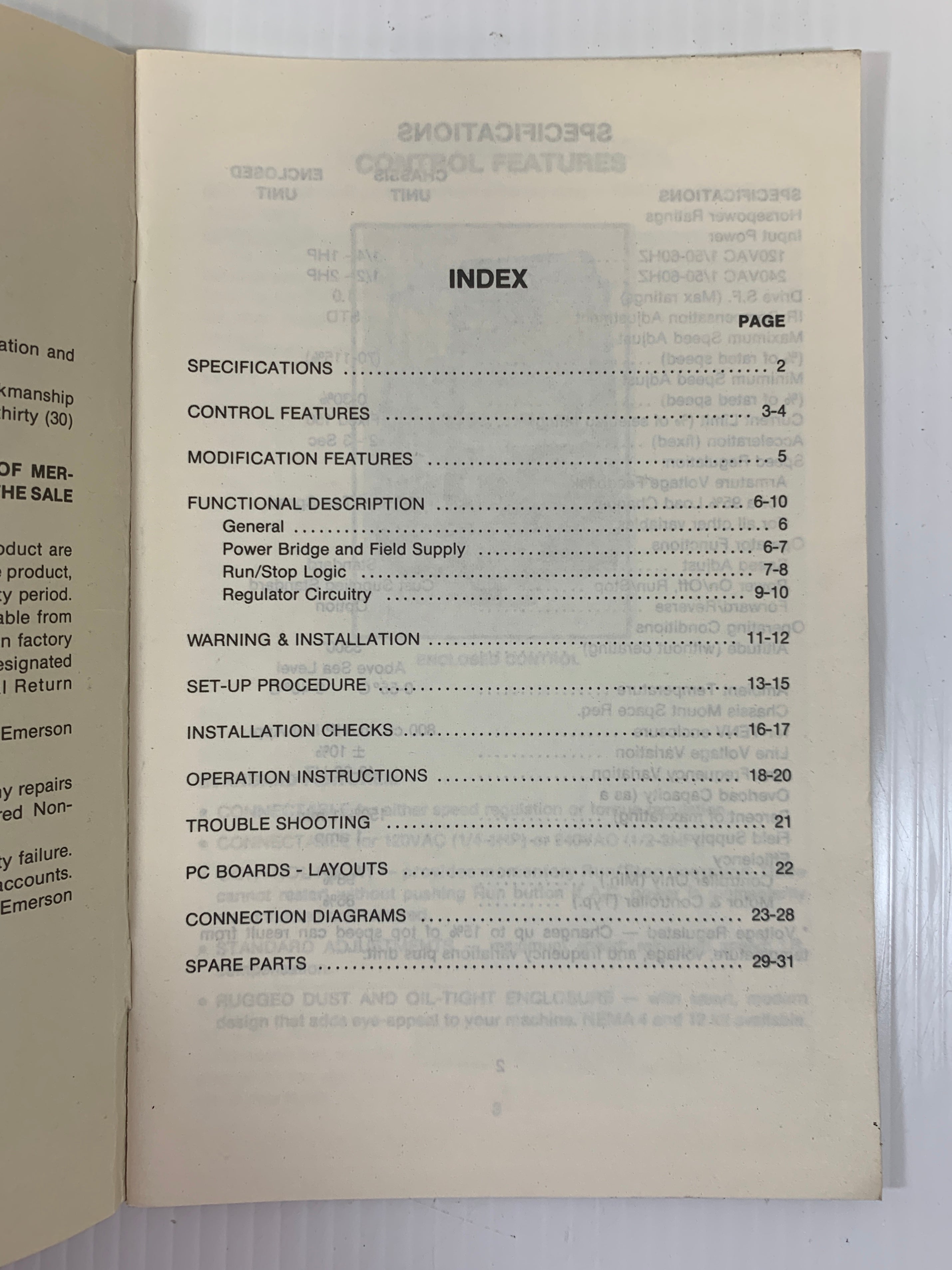 Focus 1 1/4 HP to 2 HP Adjustable Voltage DC Drive Instruction Manual