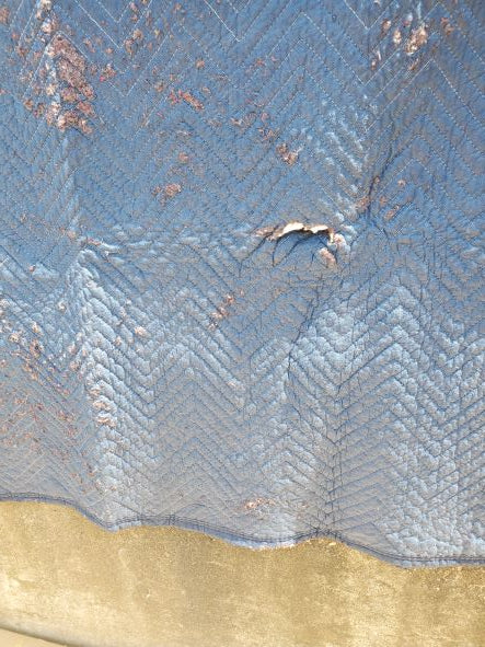 Moving Blanket ~77" x 68" Blue Heavy Duty Shipping Packing Furniture