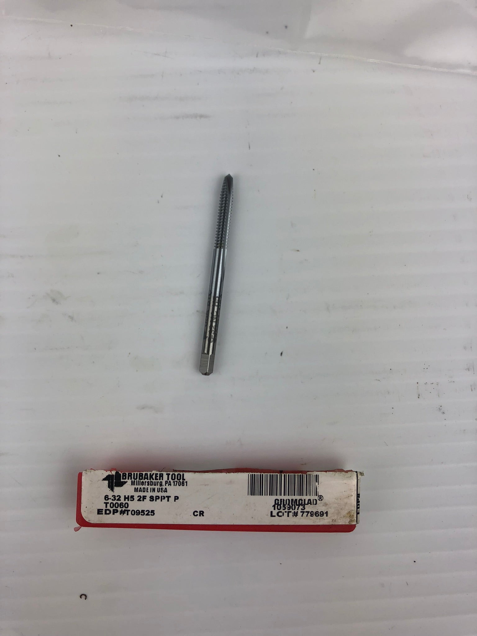 Brubaker 6-32 H5 2F SPPT P Tap T09525 Drill Bit Tap Tool