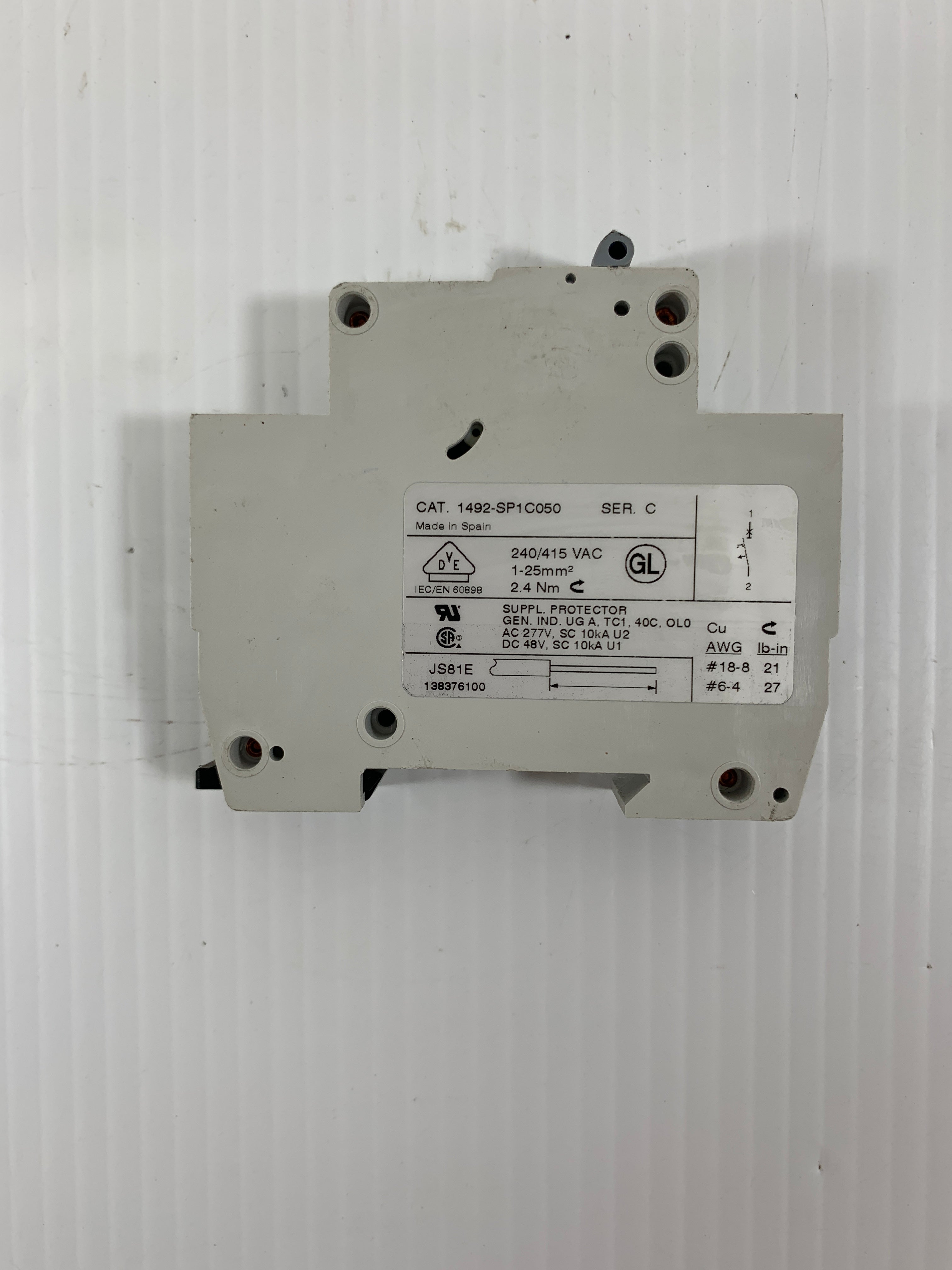 Allen-Bradley 1492-SP1C050 Series C 5A Circuit Breaker