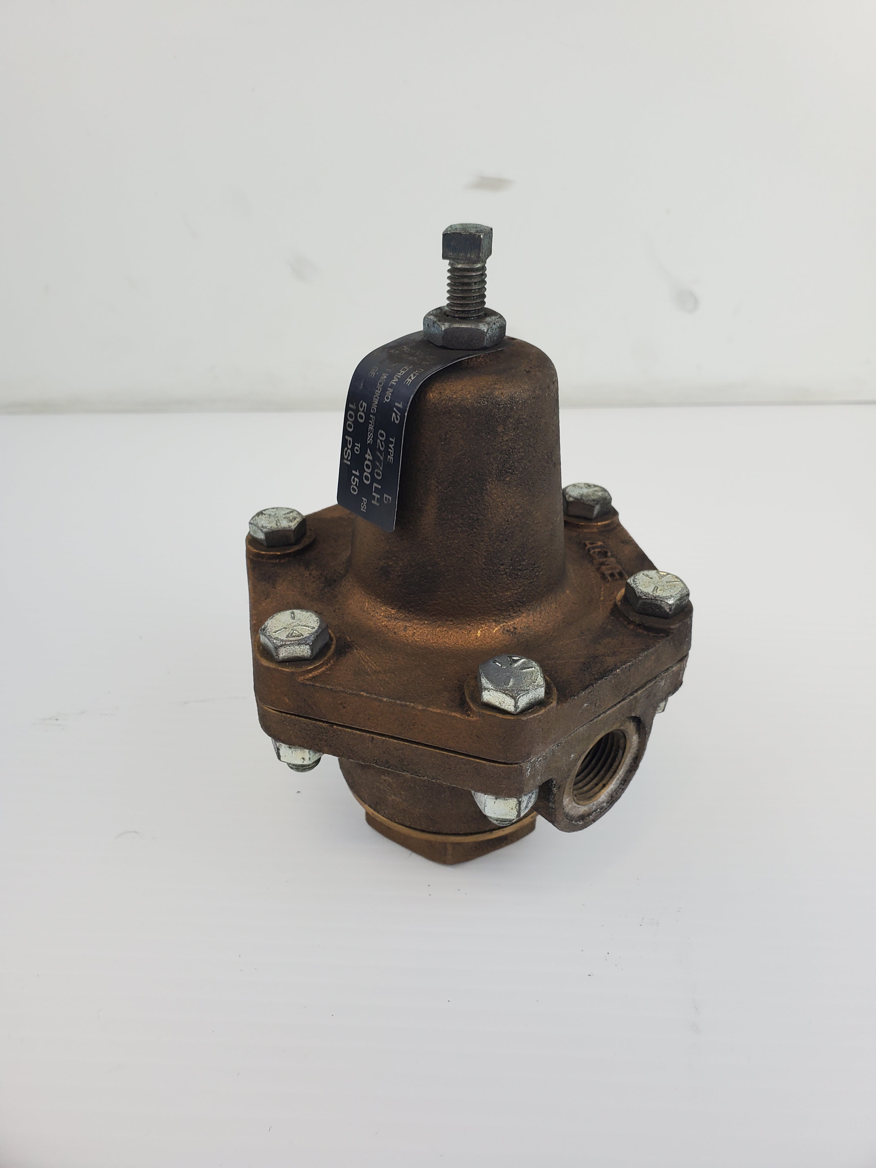 Cash Valve Type B Size 1/2 Pressure Regulator Range 50 to 150