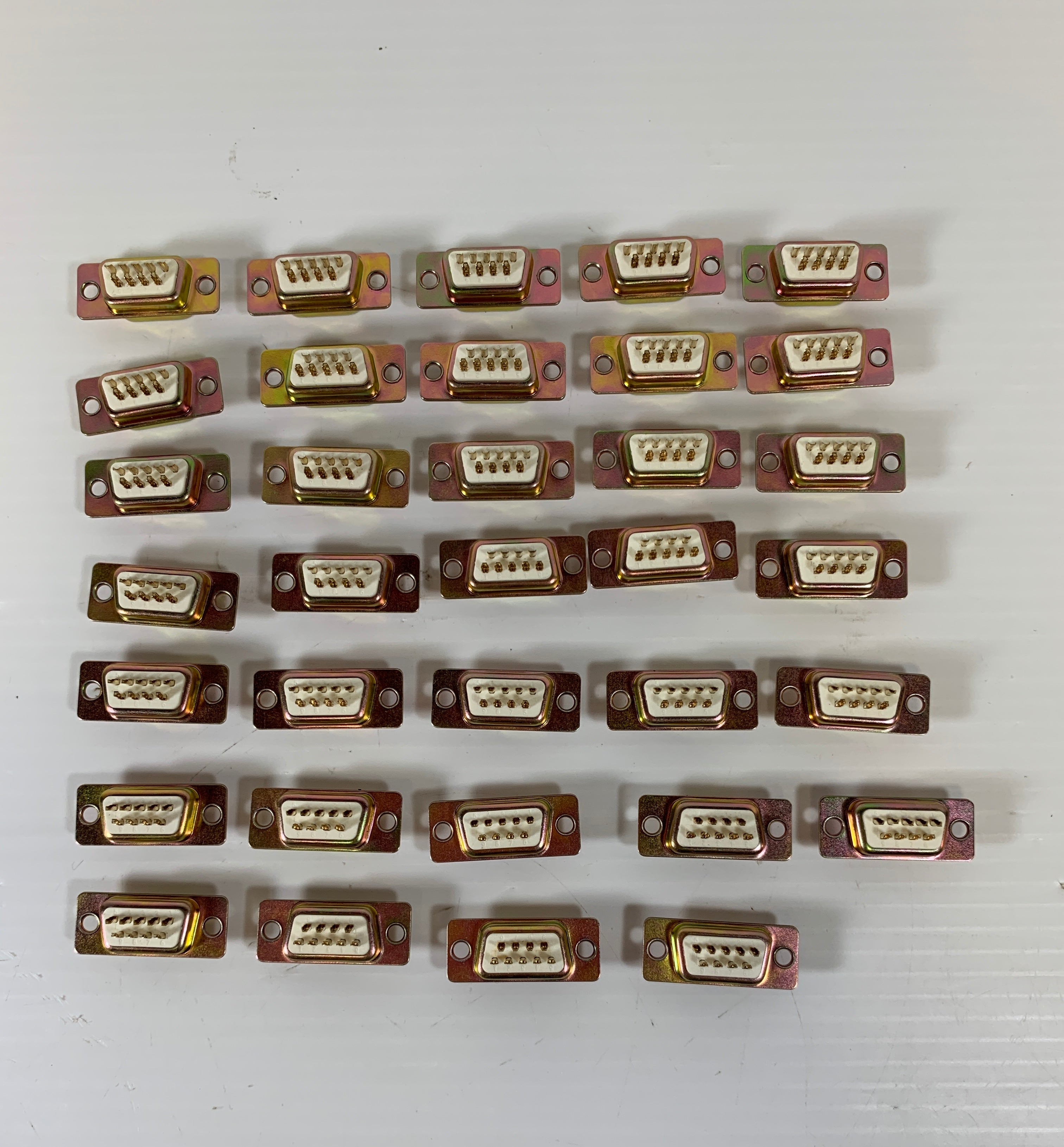 Lot of 34 AIM Electronics Male Connector 9 Pin 40-9709M