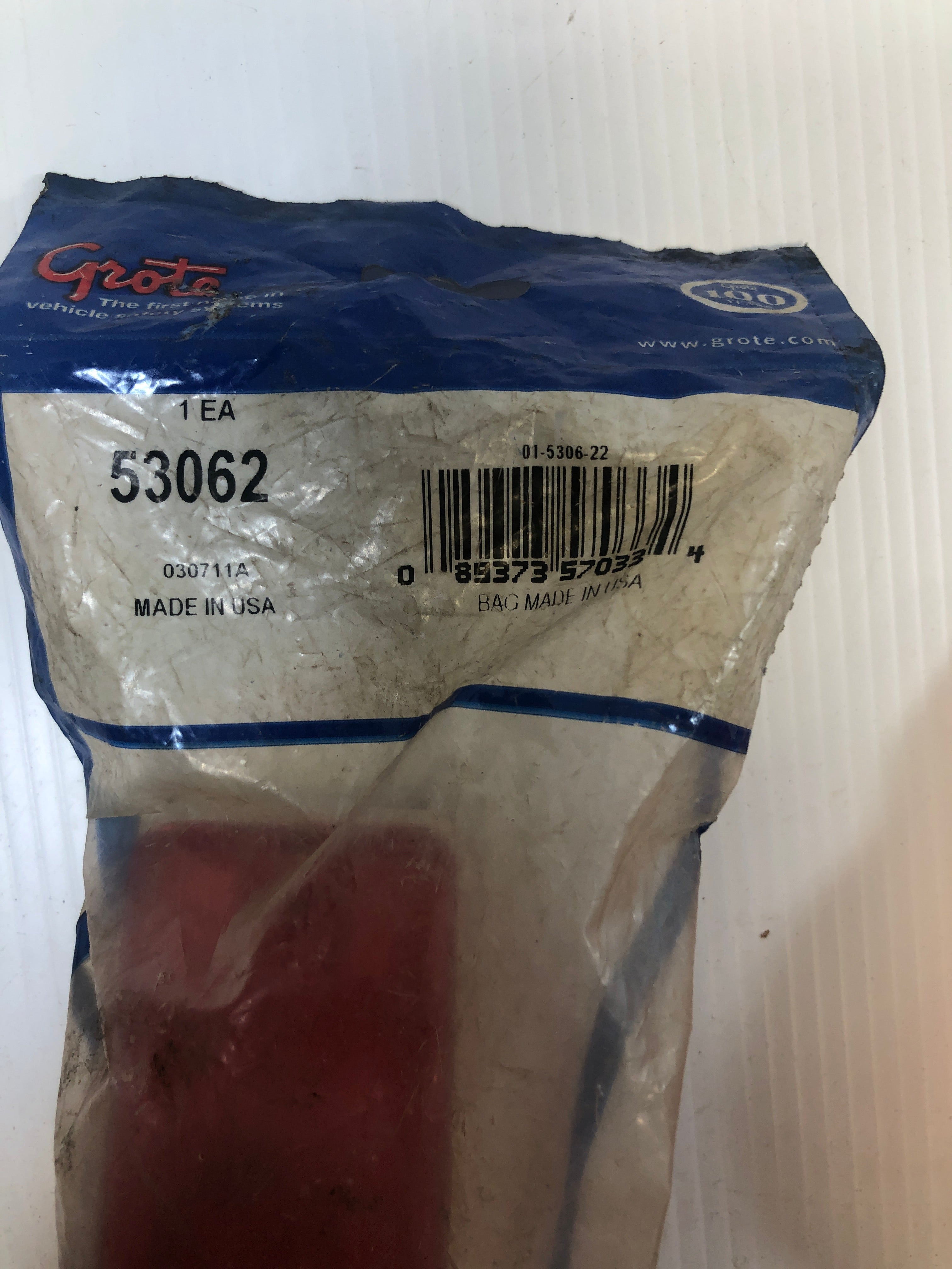 Grote Sentry Combination Marker Side Turn Lamp Red White Base 53062