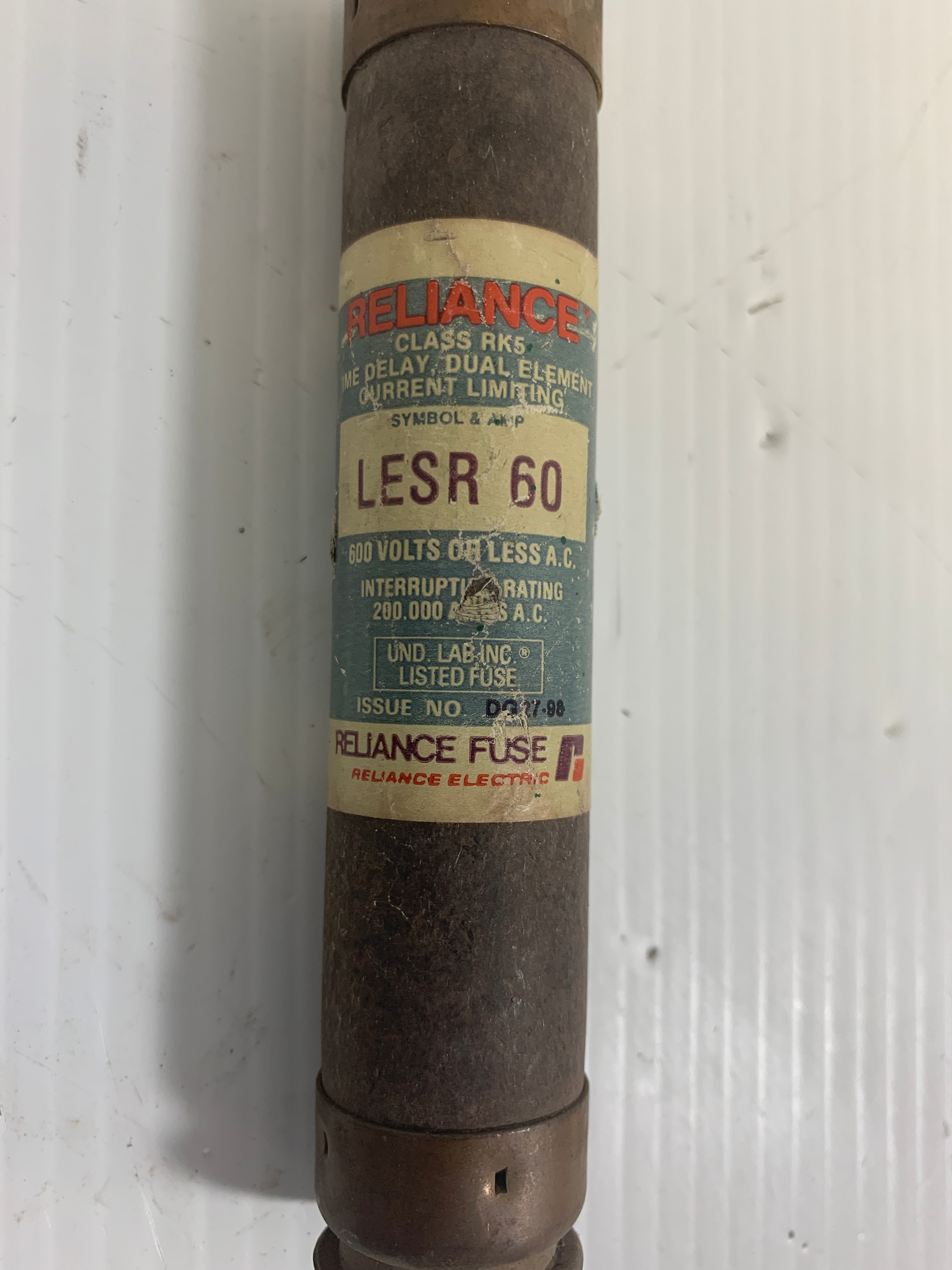 Reliance LESR 60 Fuse 600 VAC