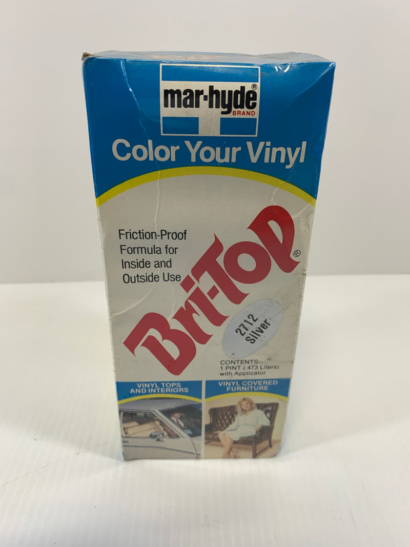 Mar-Hyde Bri-Top Vinyl Color 2712 Silver Collectible Vintage Box
