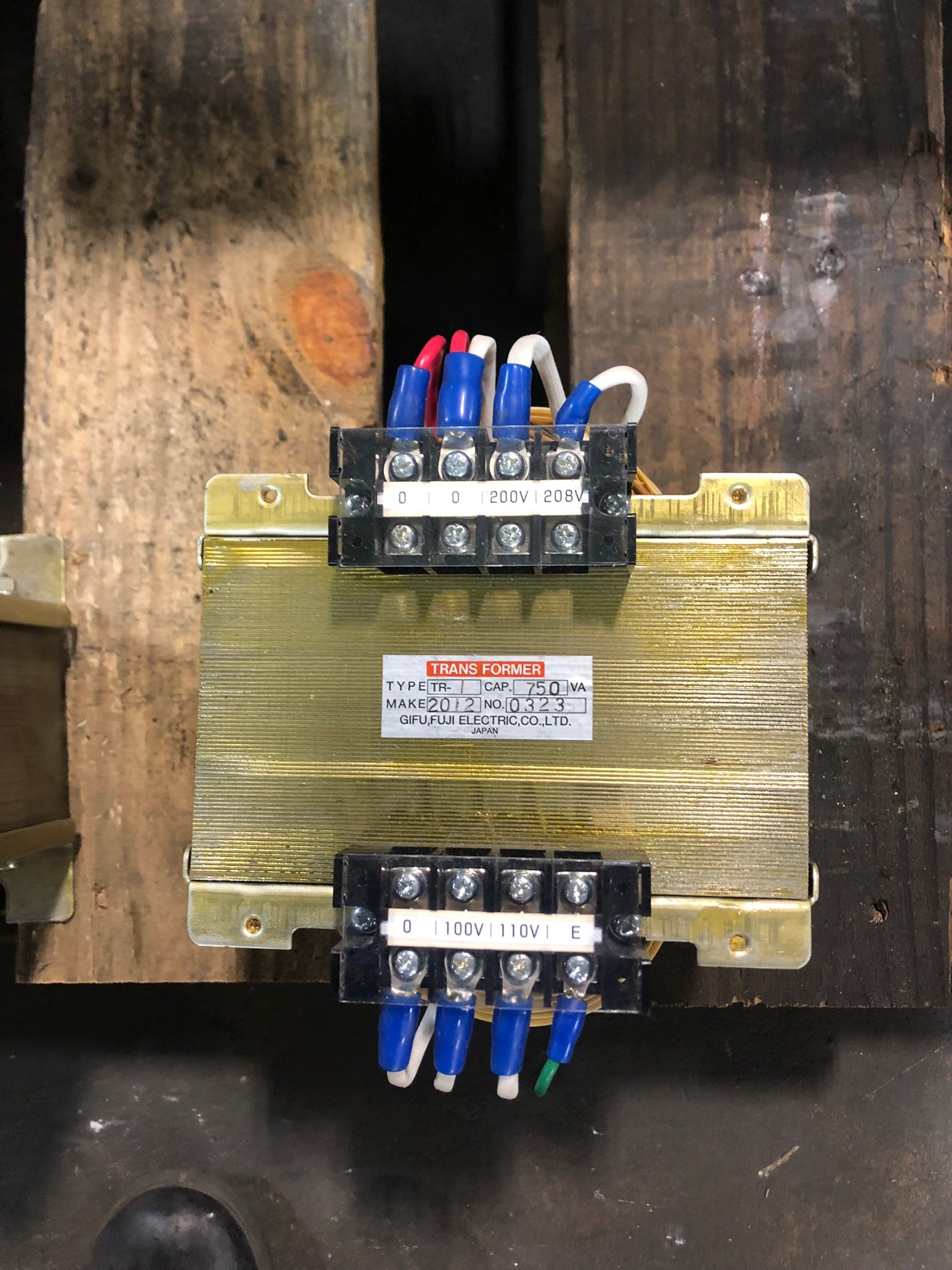Fuji Electric TR-1 Transformer 750VA Capacity 0323