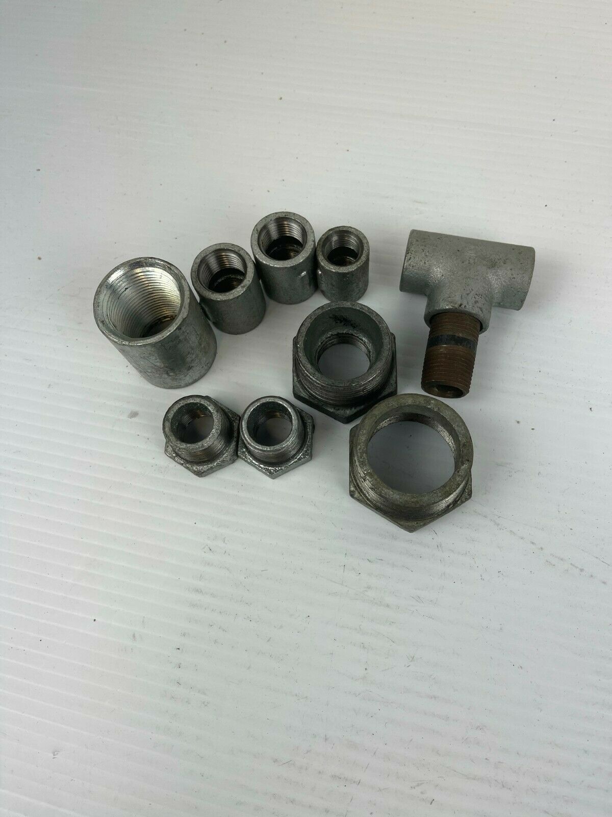 Steel Fitting Lot of 9