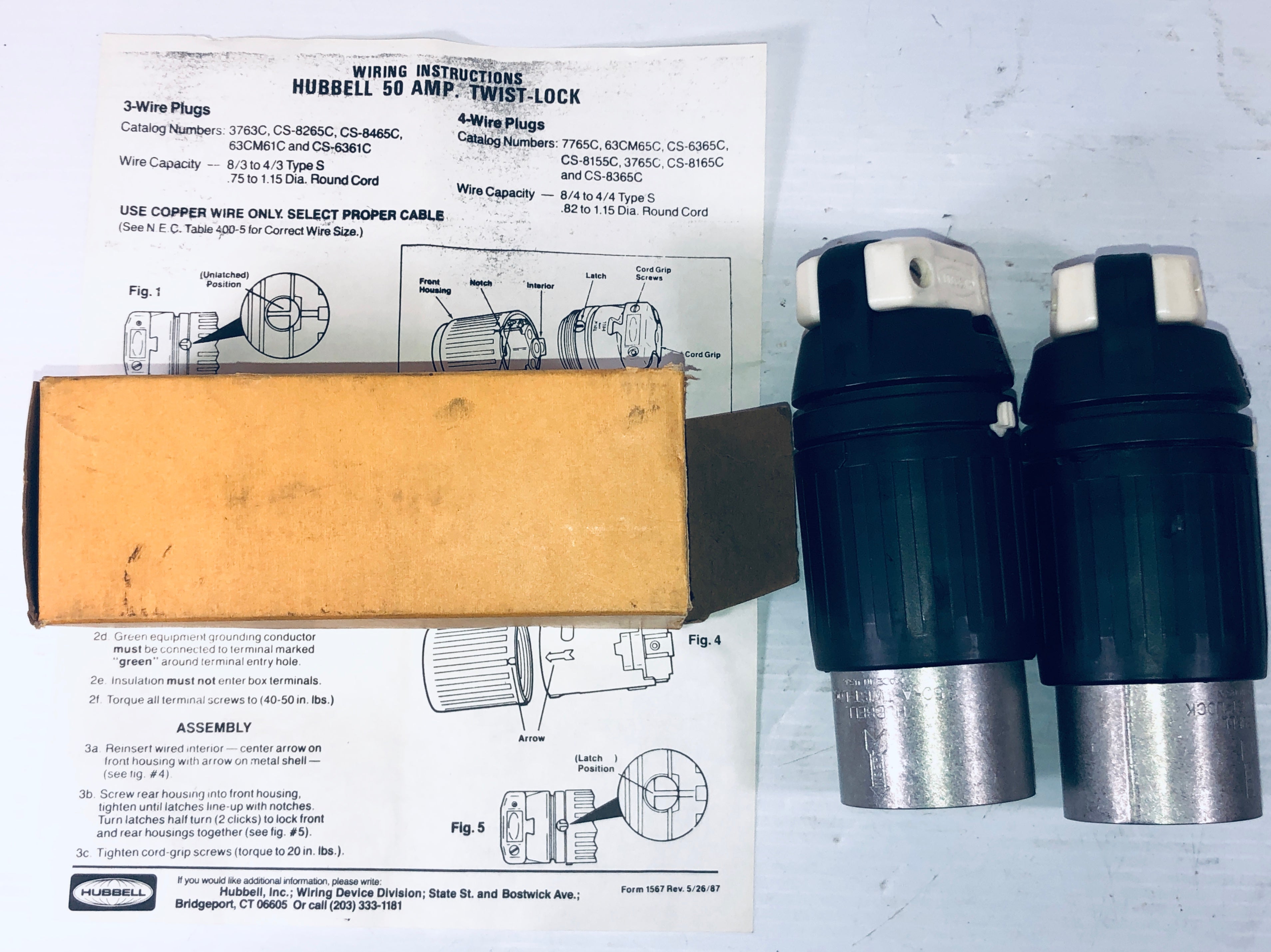 Hubbell Twist Lock Insulgrip 9965C