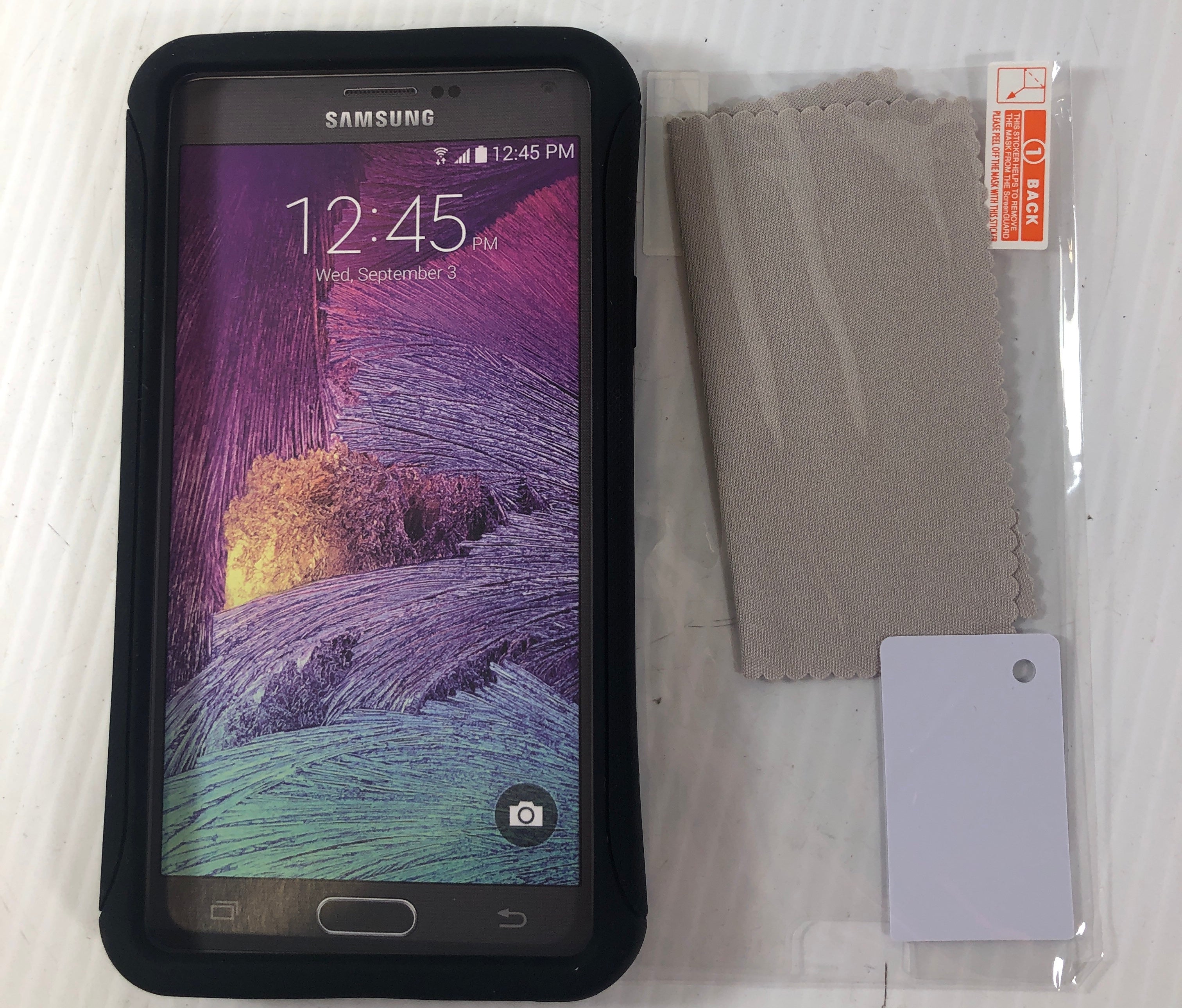 Griffin Survivor Slim Samsung Galaxy Note 4 Case Black with White Trim GB40818