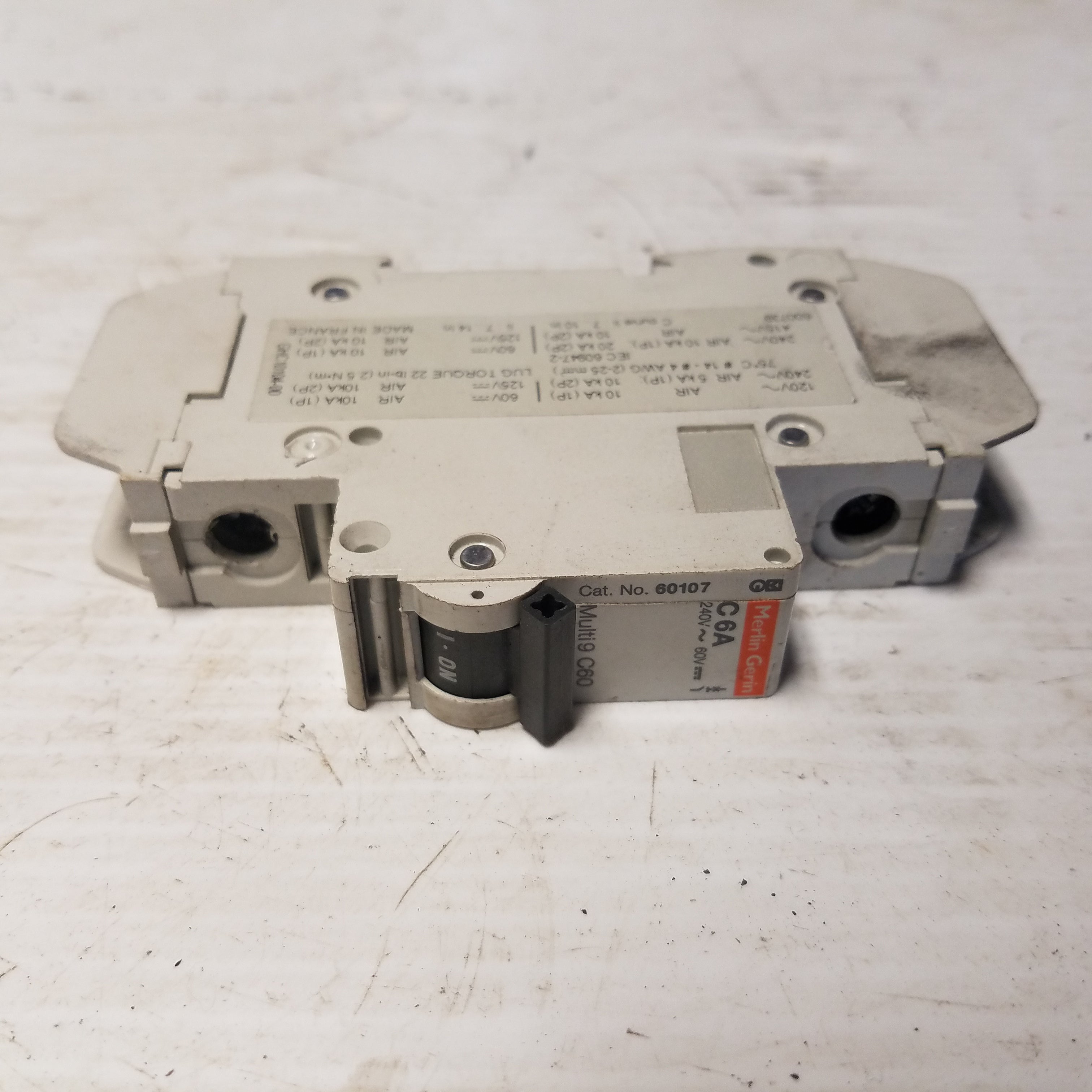 Merlin Gerin 60107 C6A Circuit Breaker