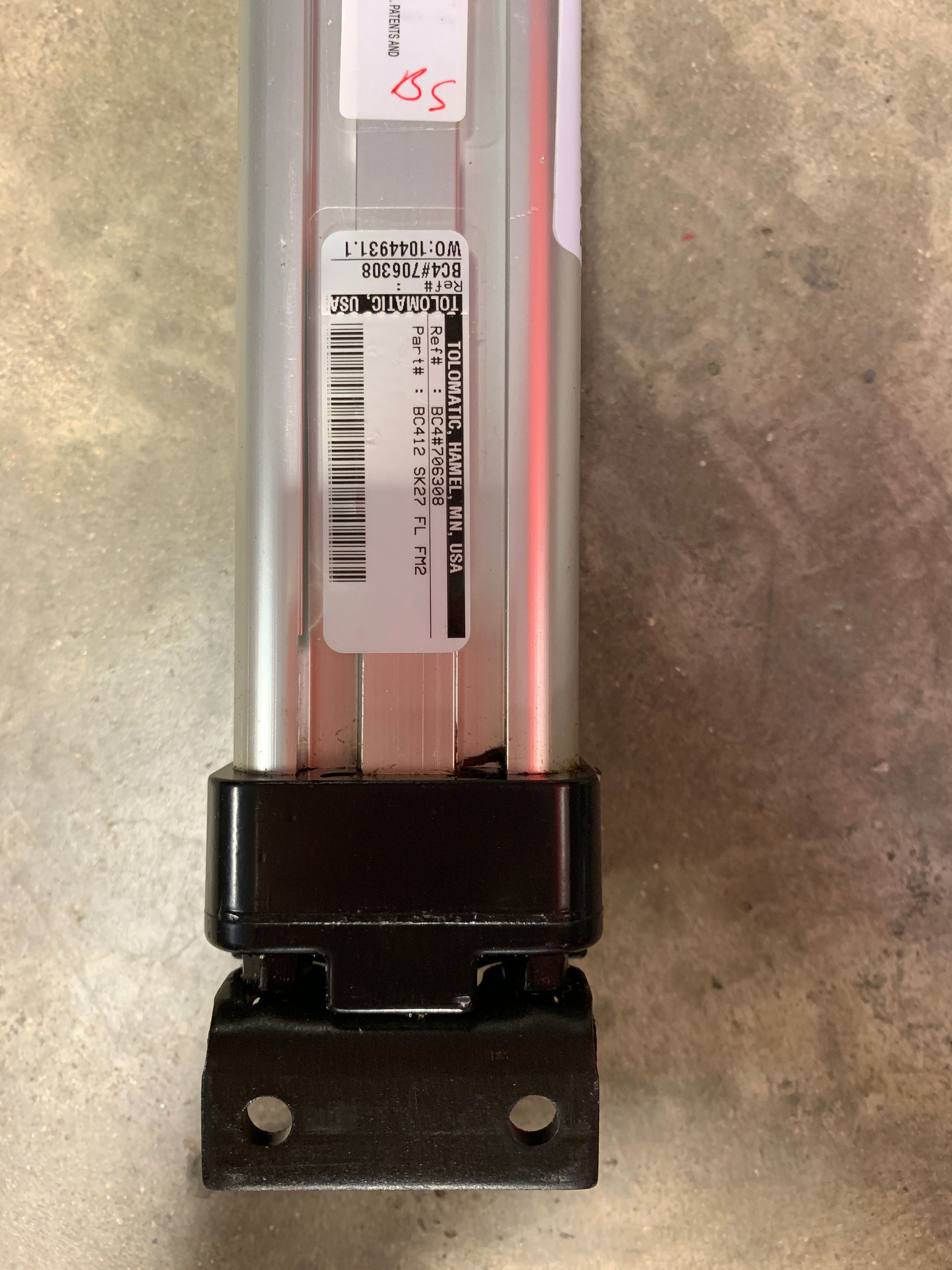 Tolomatic Pneumatic Cylinder BC412SK27FLFM2 1 1/4"