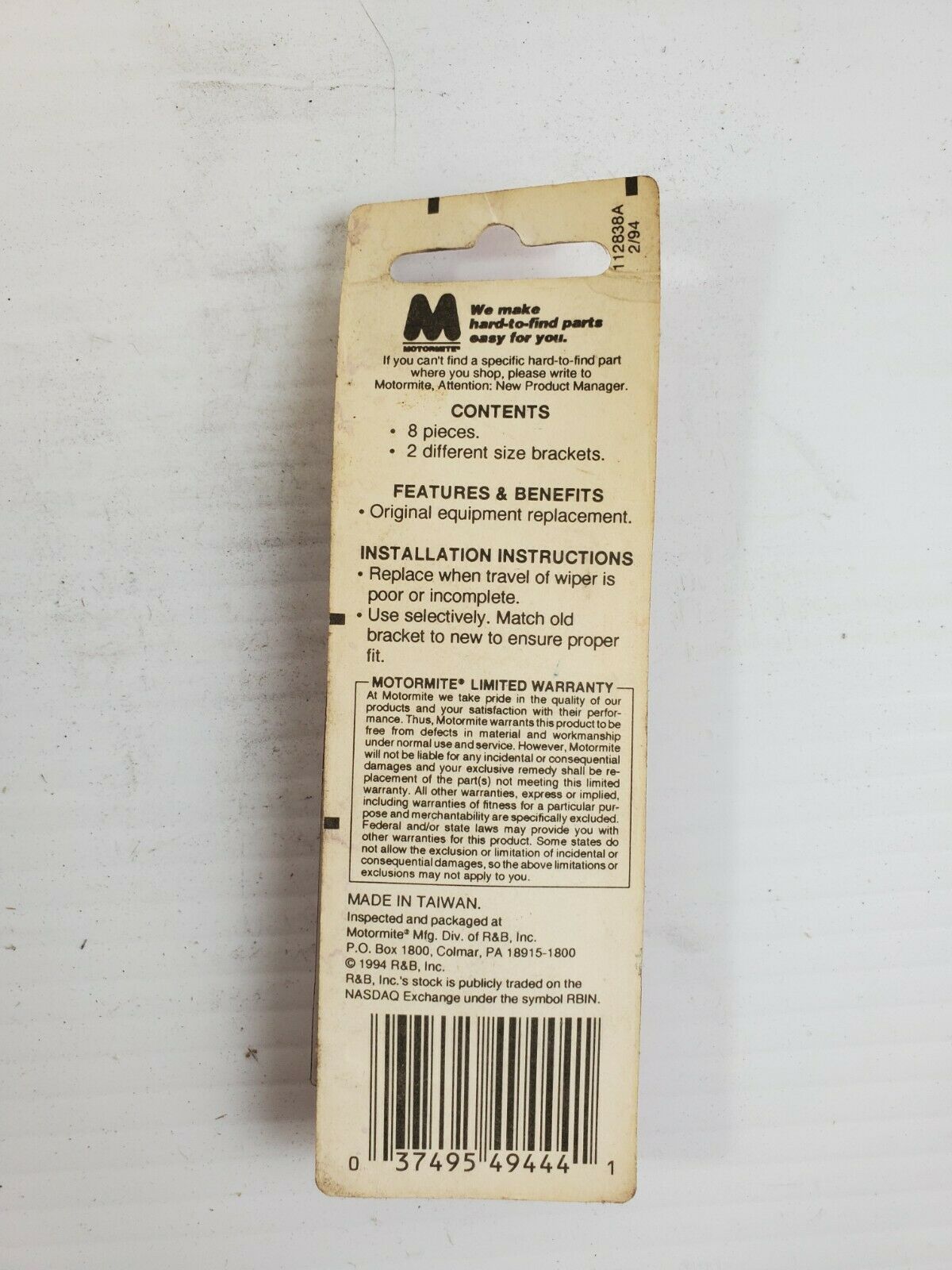 Help! 49444 Wiper Linkage Kit Exterior Use, Universal Vehicles