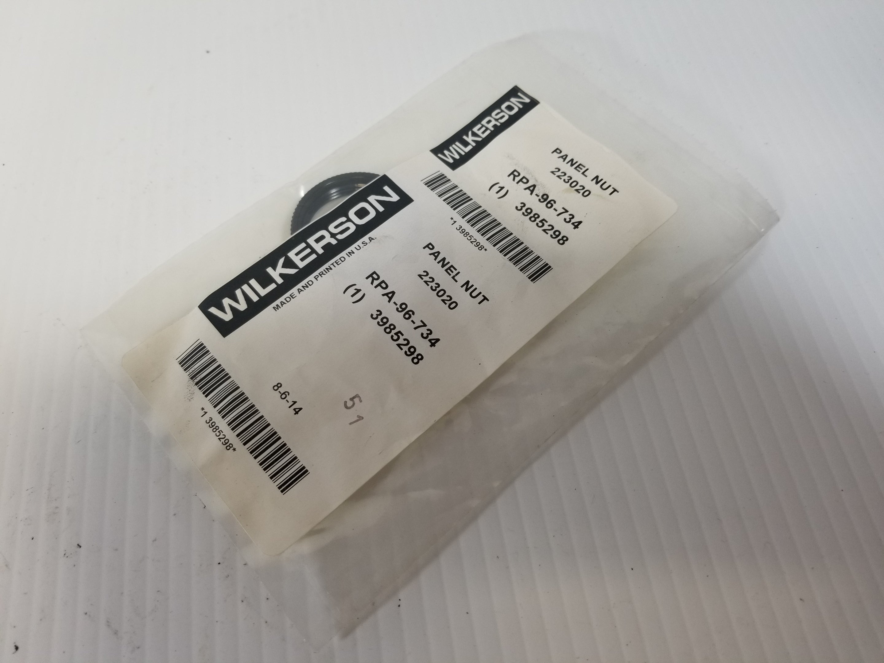 Wilkerson 223020 Panel Nut