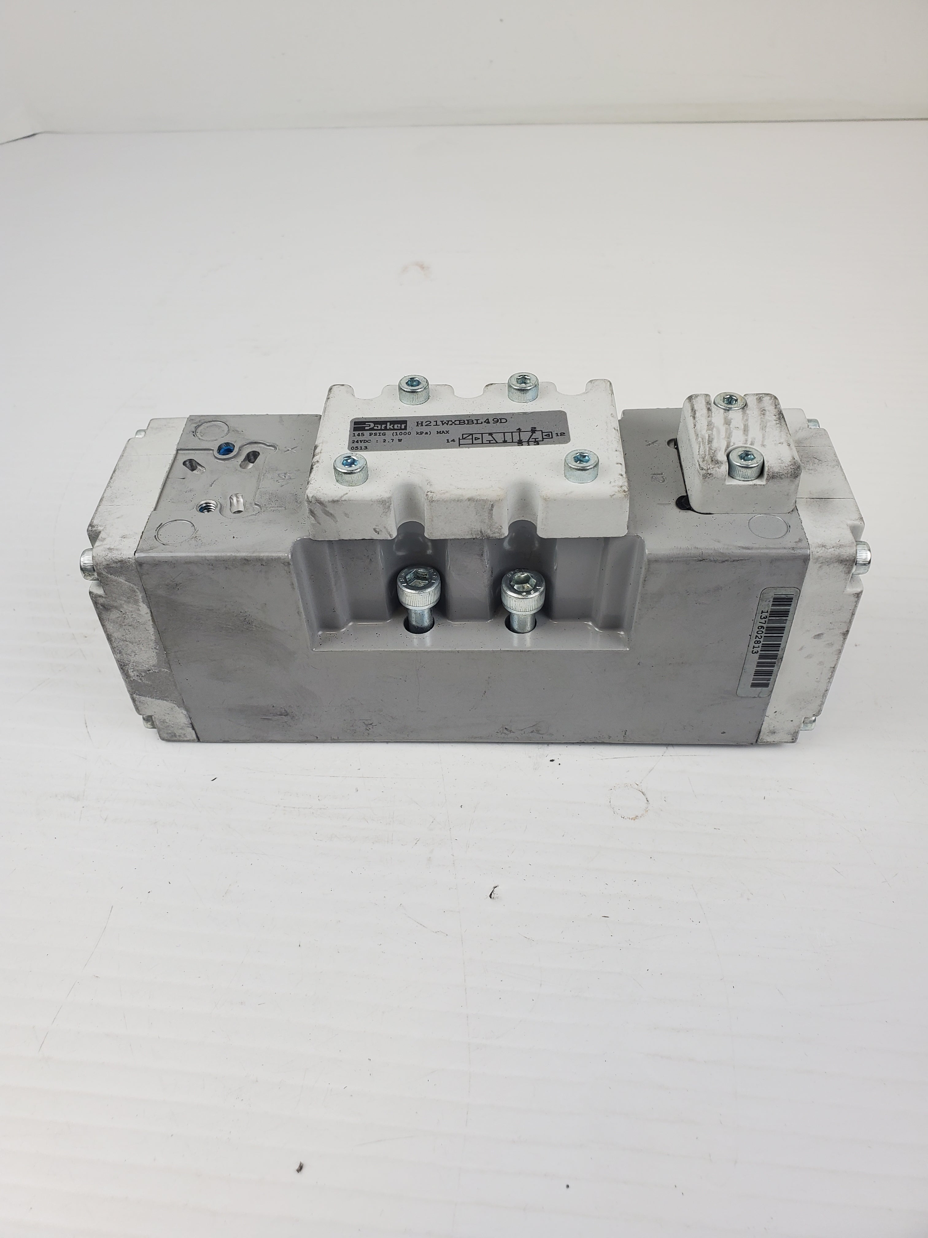 Parker H21WXBBL49D Single Solenoid Air Ret Valve 835211