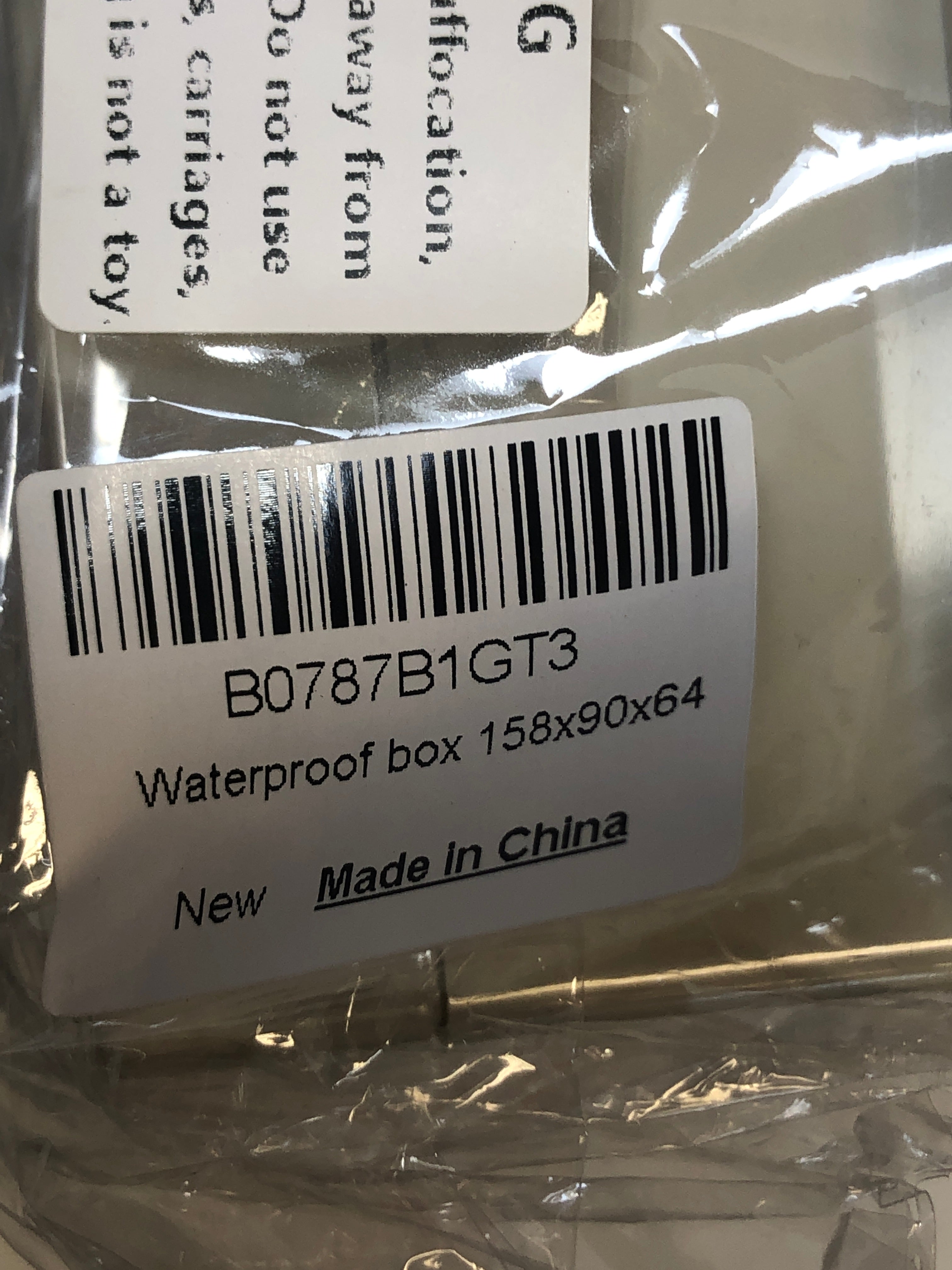 Plastic Waterproof Box B0787B1GT3 Enclosure 6-1/8"x3-1/2"x2-1/2" (158 x 90 x 64)