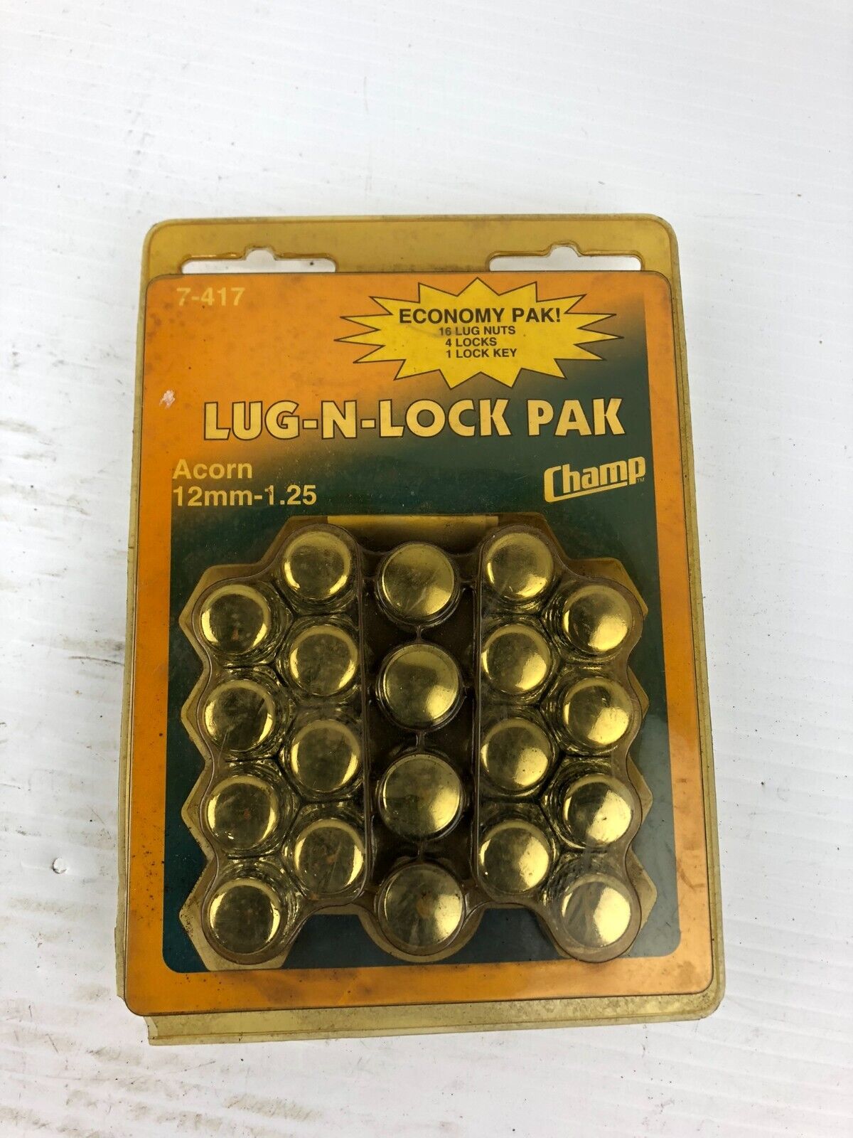 Champ 7-417 Lug-N-Lock Pak Acorn 12mm-1.25