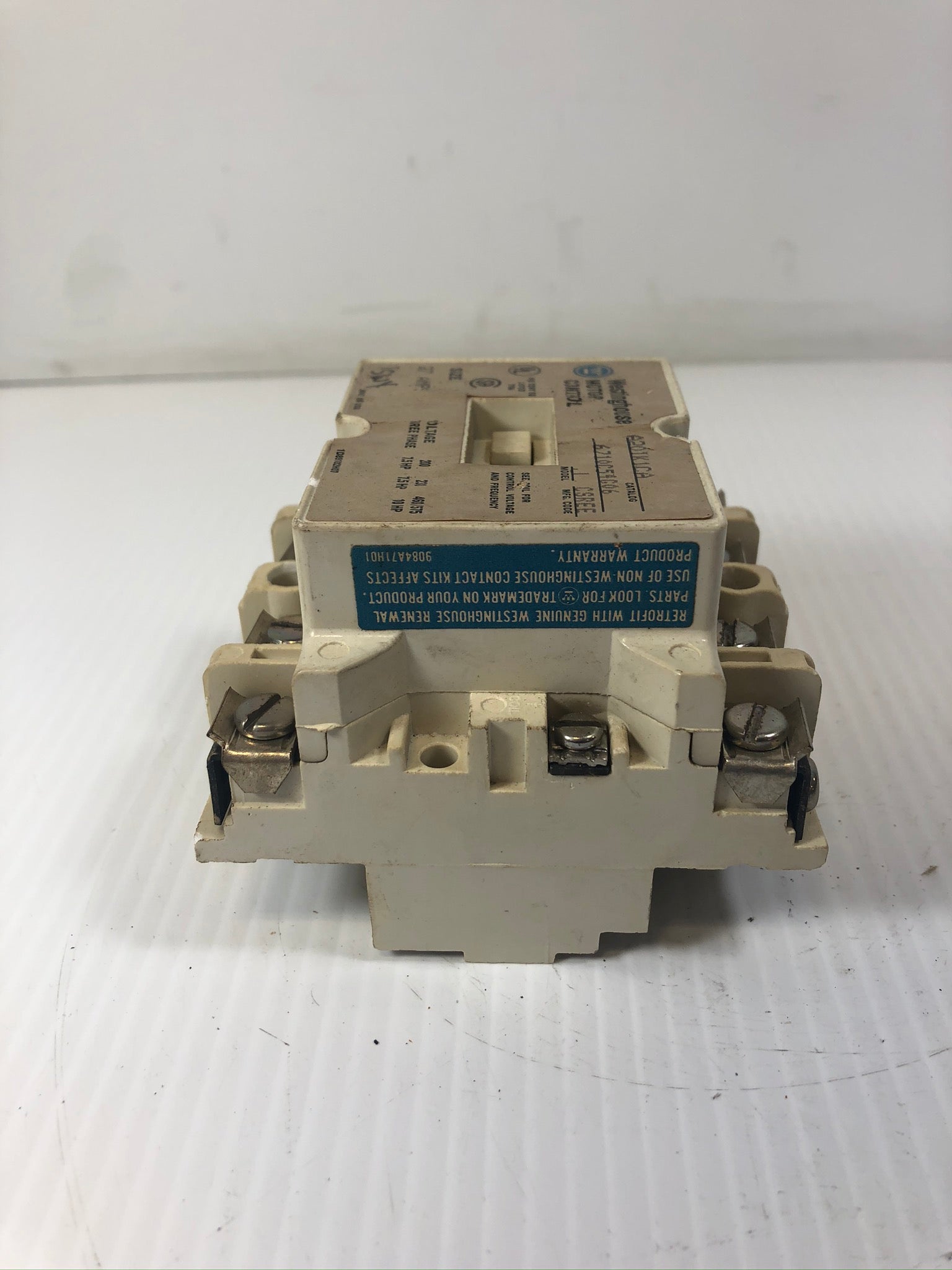 Westinghouse A201K1CA Motor Starter Contactor 6710C54G06 J 27A Size 1 - Cracked