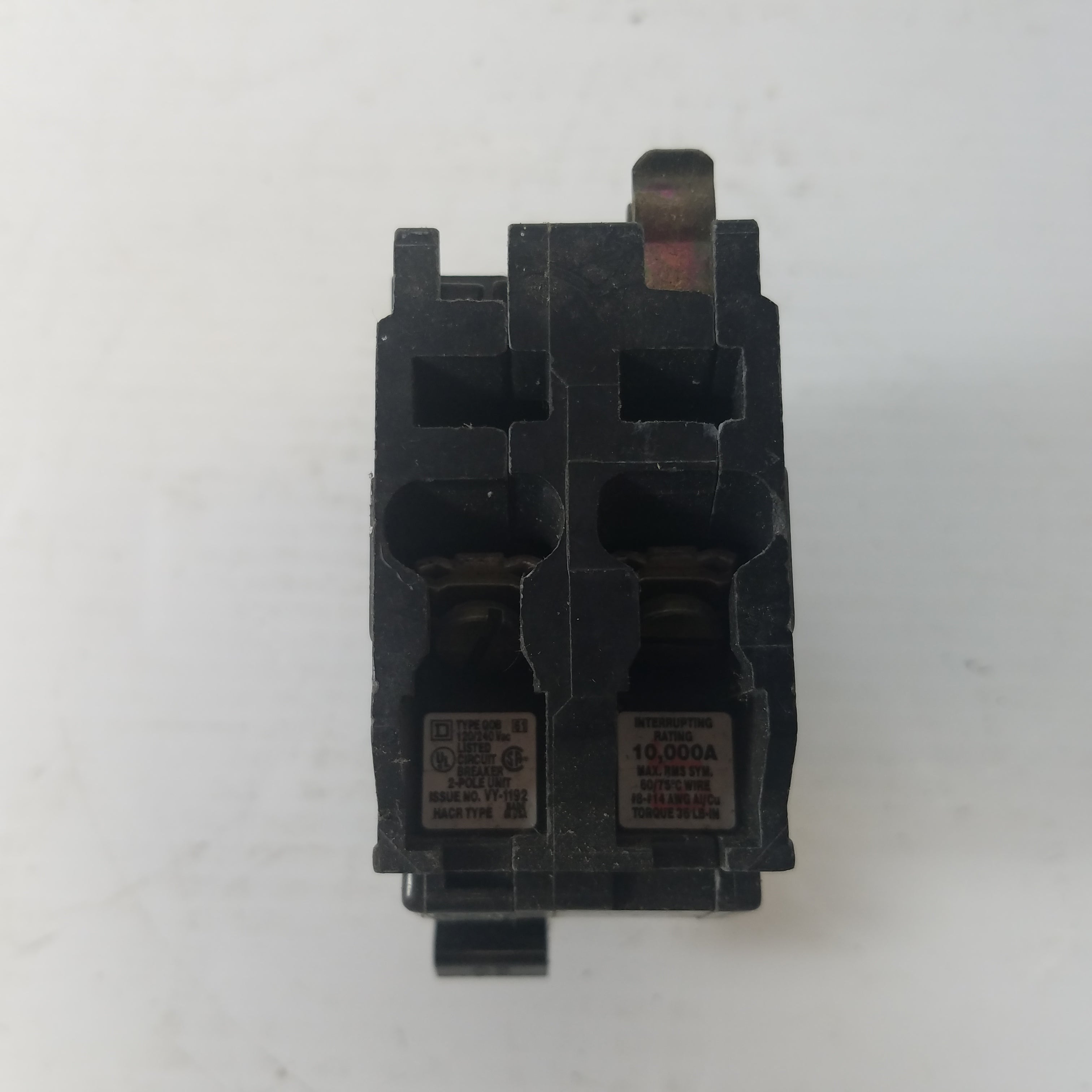 Square D QOB 2 Pole 20A HCAR Circuit Breaker VY-1192