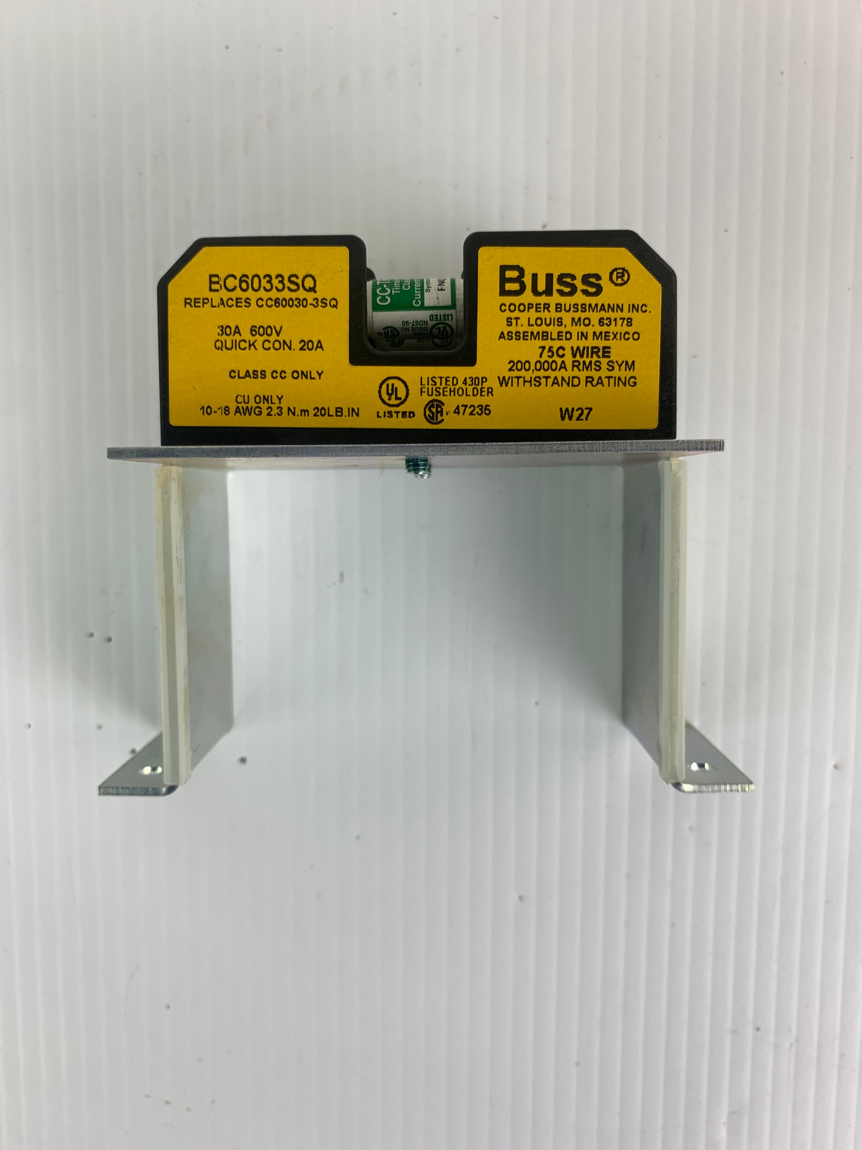 Cooper Bussmann BC6033SQ Fuse Holder 30 Amp 600 Volt